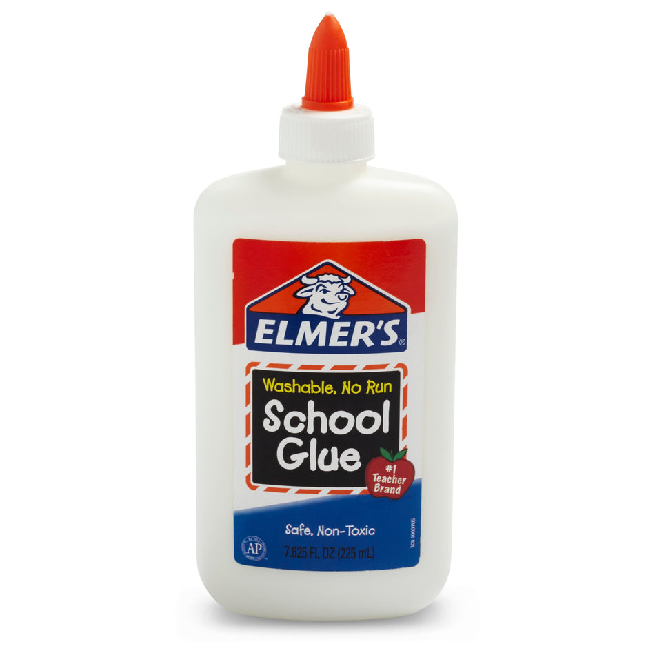 Elmer's WashableRemovable School Glue, 7.625 oz., Tan