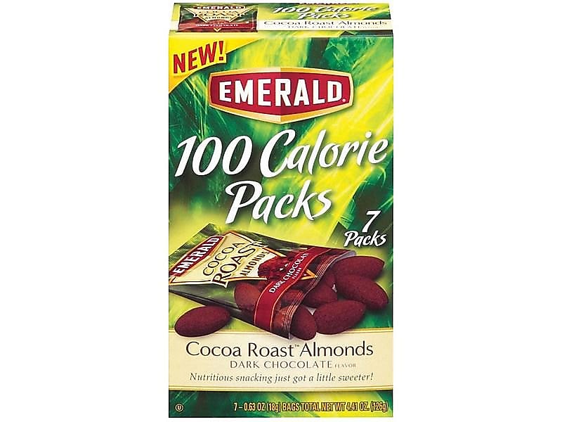 Emerald Cocoa Roast Dark Chocolate Almonds, 0.63 oz., 7 Bags/Pack