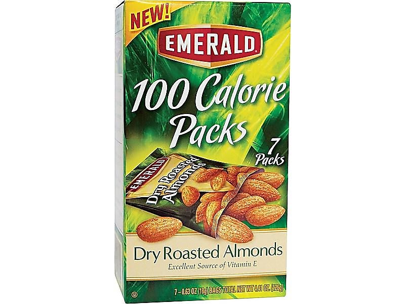 Emerald Dry Roasted Almonds, 0.63 oz., 7 Packs/Box