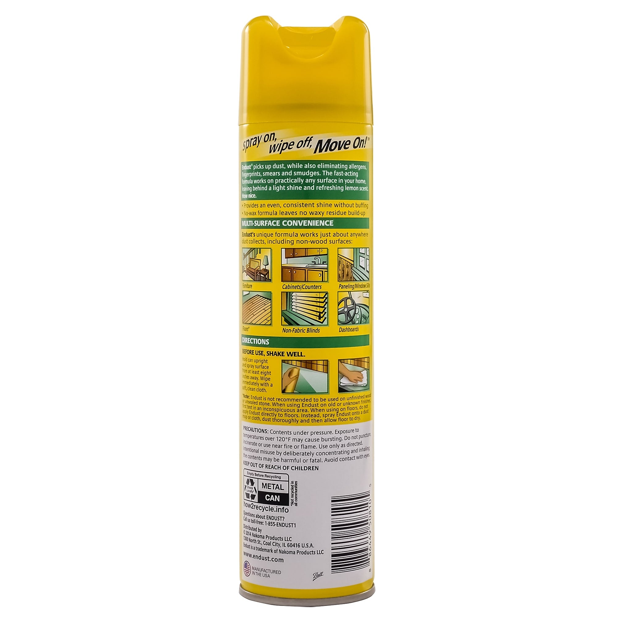 Endust Multi-Surface Dusting & Cleaning Spray, 12.5 Oz.