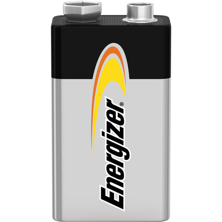 Energizer Alkaline Battery, 9V, 12/Pack