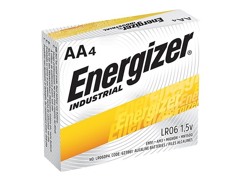 Energizer Industrial Alkaline Battery, AA, 24/Pack