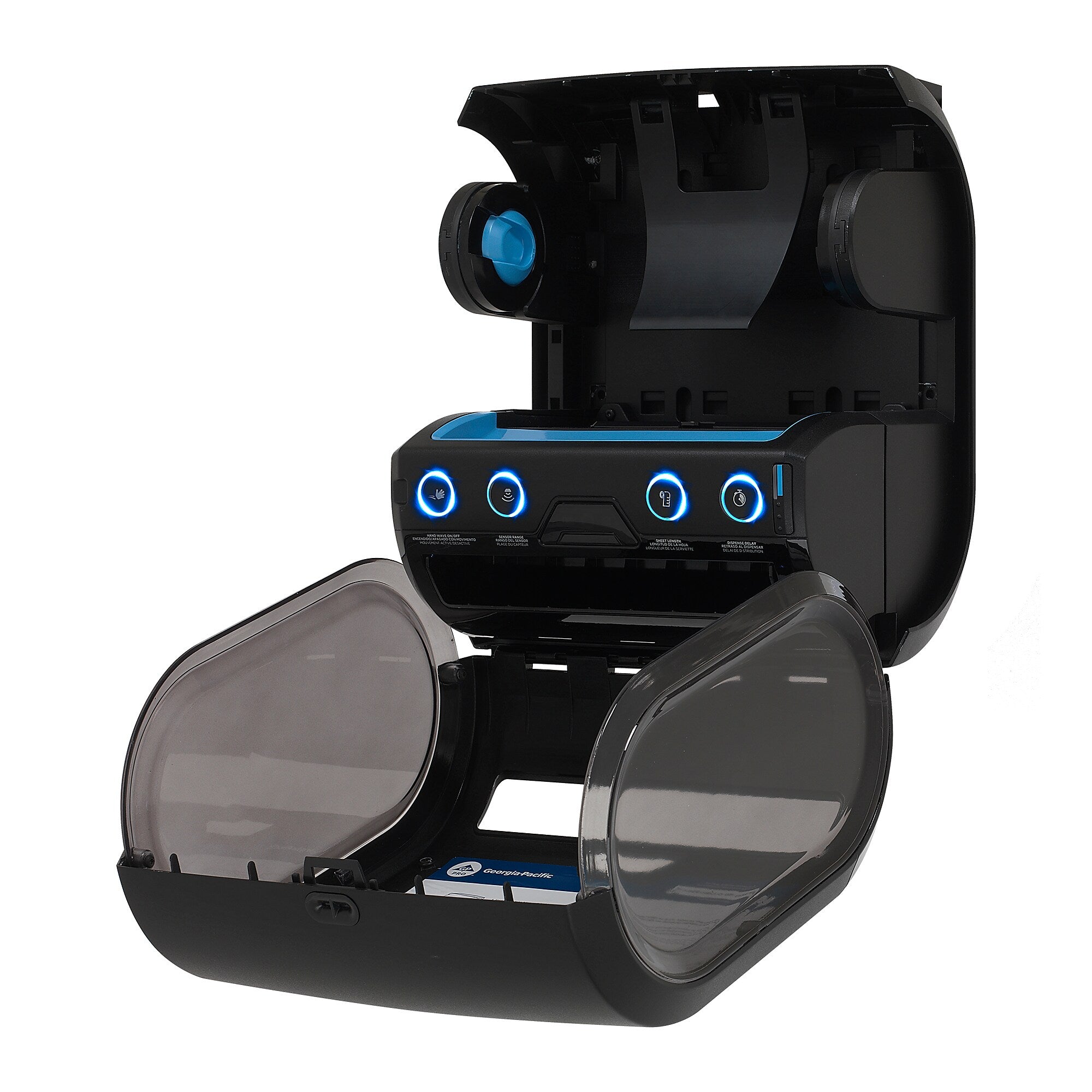enMotion® Flex Mini Automated Touchless Roll Paper Towel Dispenser by GP PRO, Black, 11.750
