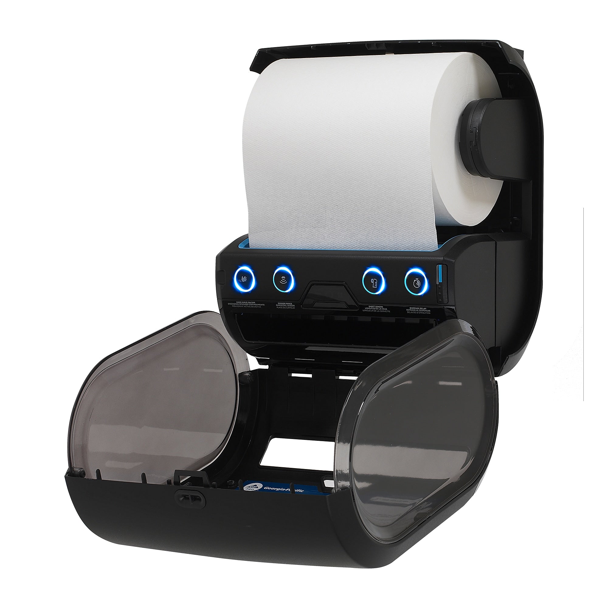 enMotion® Flex Mini Automated Touchless Roll Paper Towel Dispenser by GP PRO, Black, 11.750