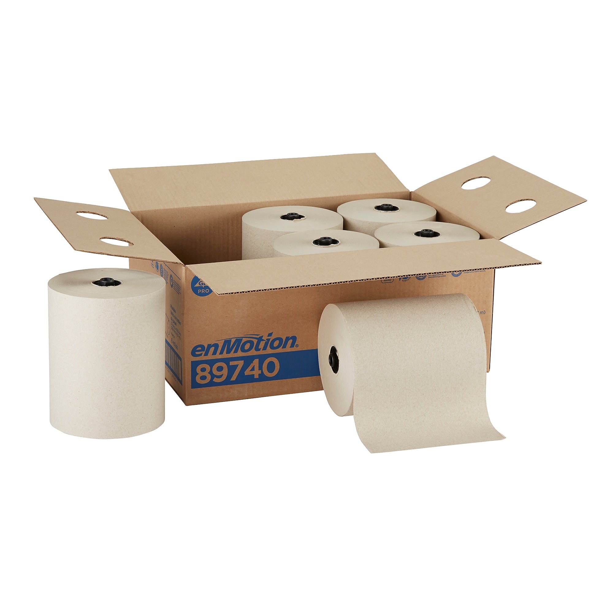 enmotion Flex Recycled Hardwound Paper Towels, 1-ply, 550 ft./Roll, 6 Rolls/Carton