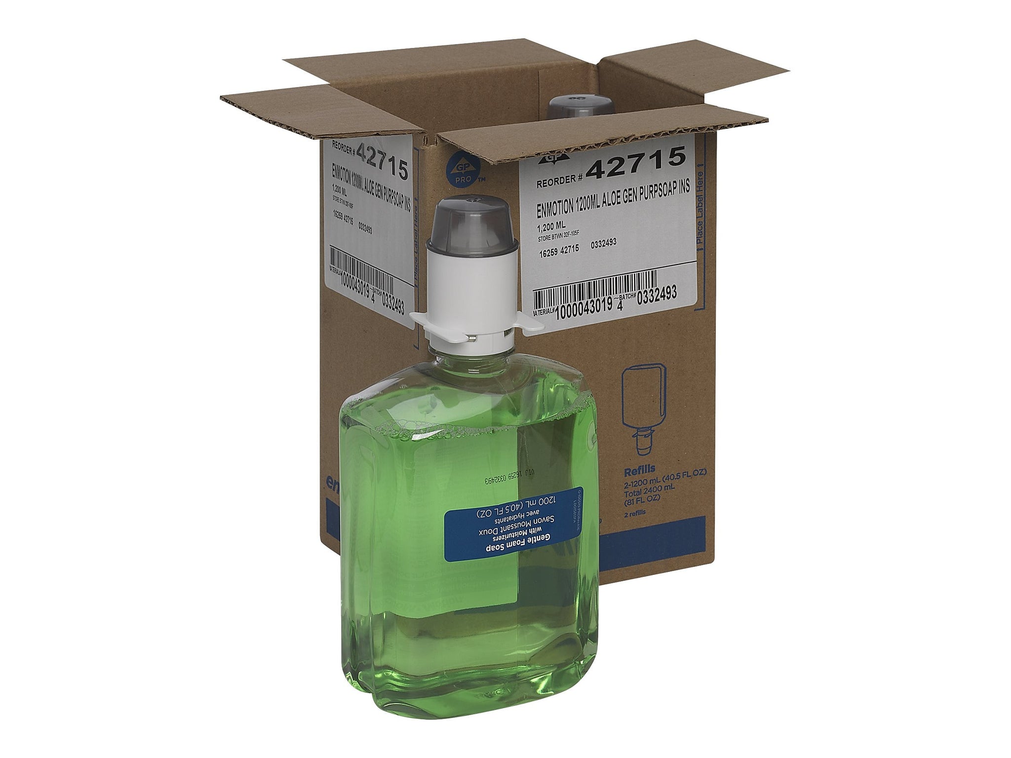 EnMotion Gen2 Foam Soap Refills, Herbal, 40.5 Oz., 2/Carton