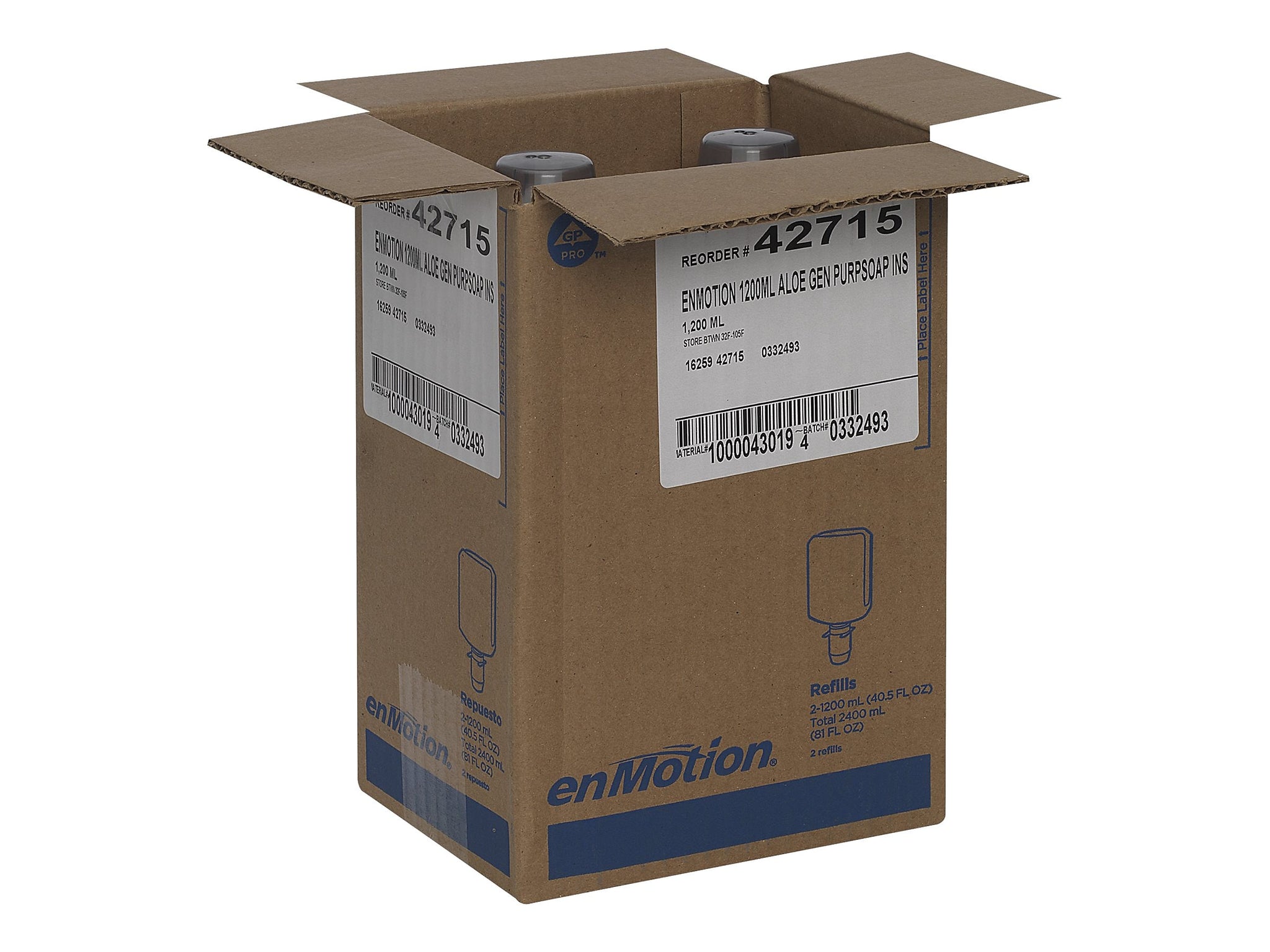 EnMotion Gen2 Foam Soap Refills, Herbal, 40.5 Oz., 2/Carton