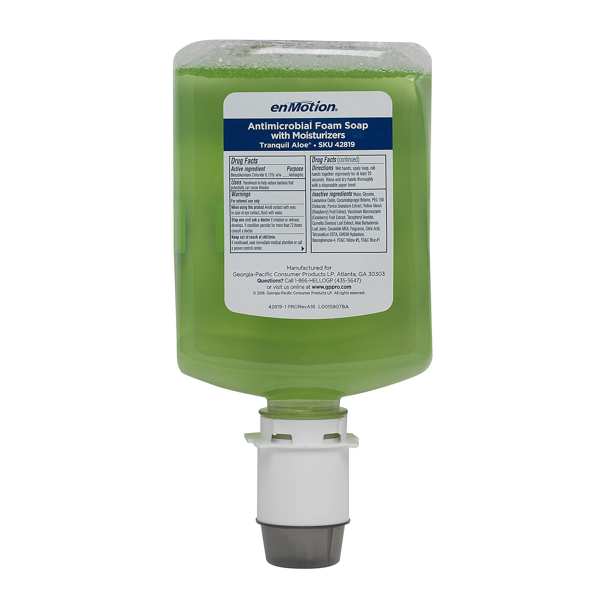 enMotion GP Pro Gen2 Foaming Soap Refills, Tranquil Aloe, 40.5 Oz., 2/Carton