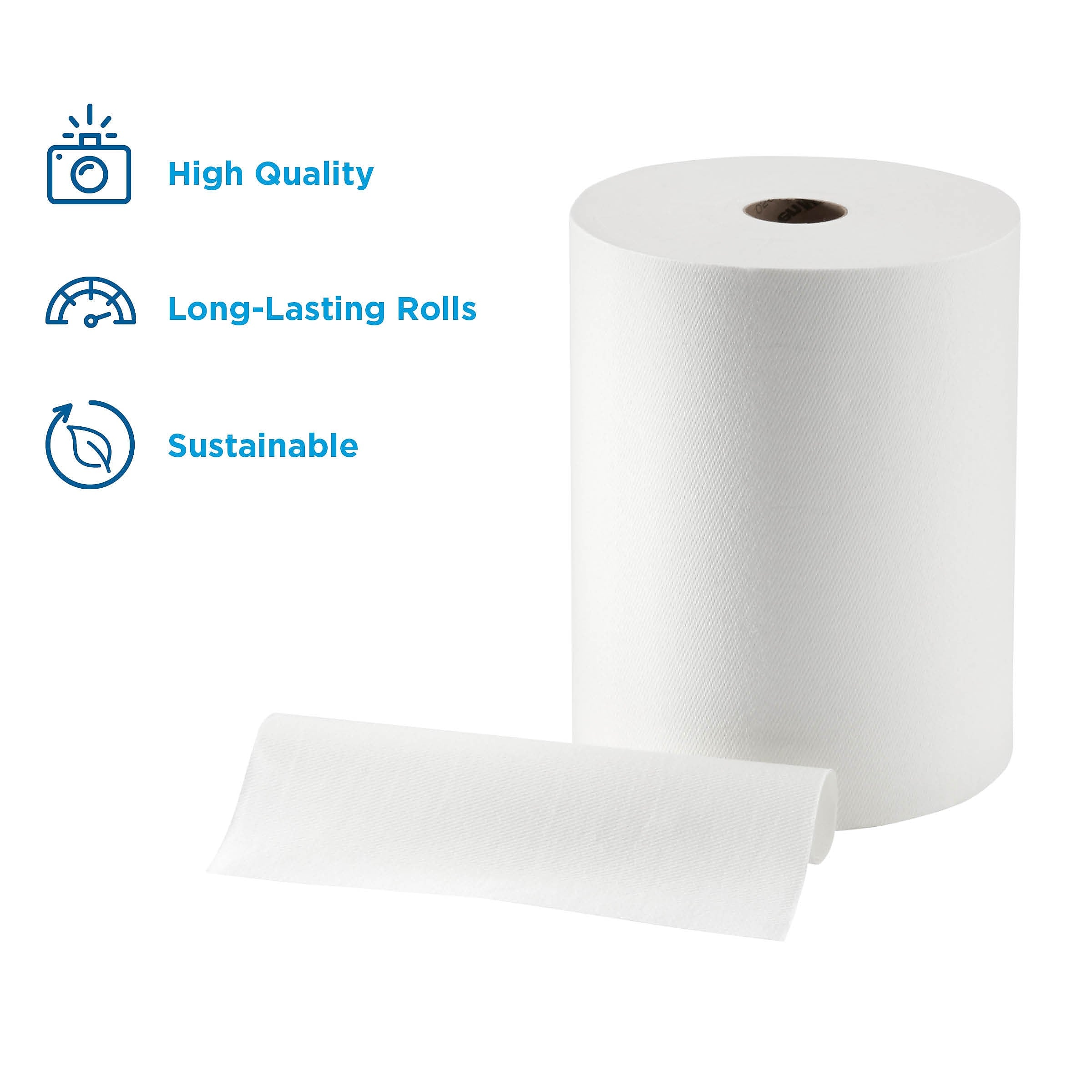 enmotion Hardwound Paper Towels, 1-ply, 800 ft./Roll, 6 Rolls/Carton