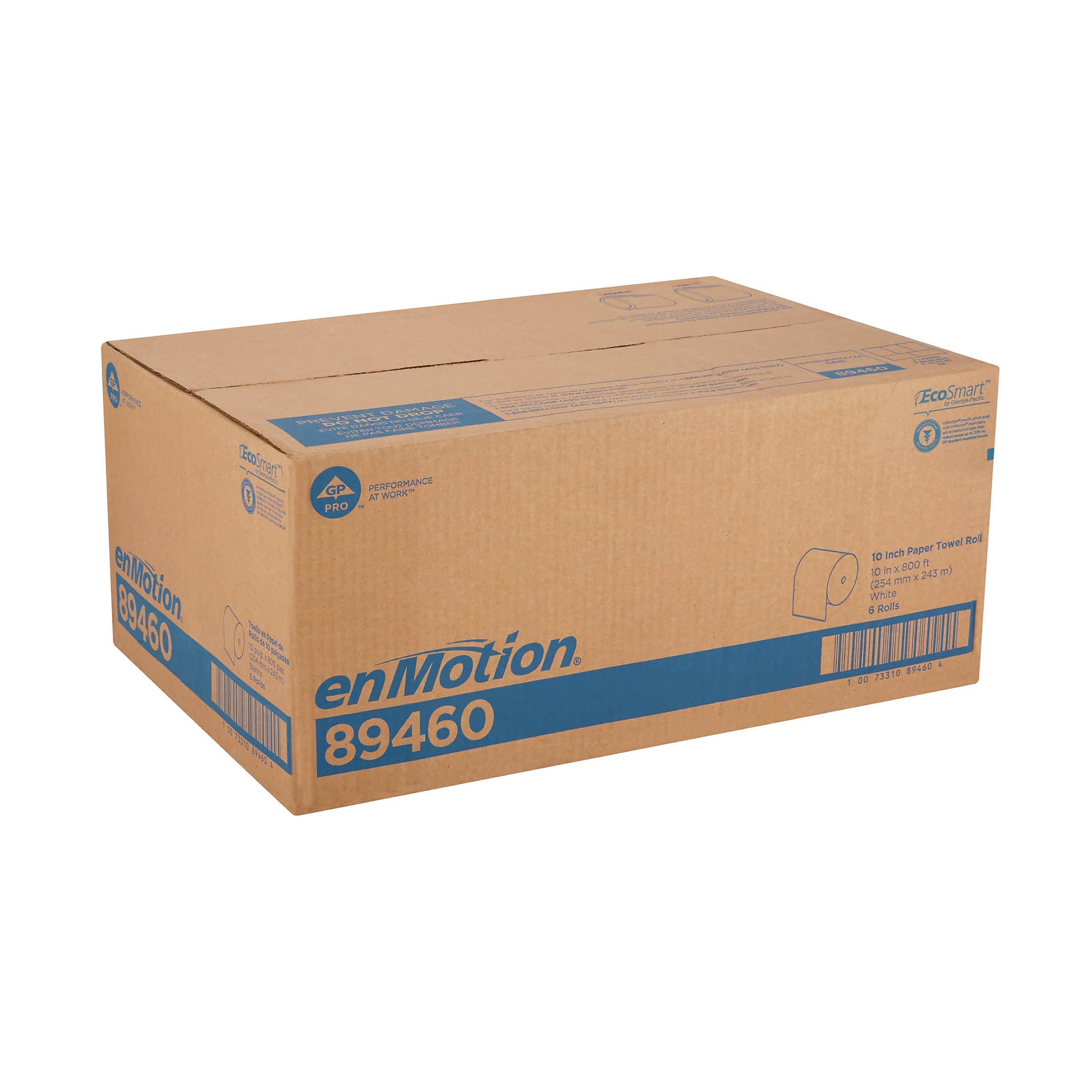 enmotion Hardwound Paper Towels, 1-ply, 800 ft./Roll, 6 Rolls/Carton