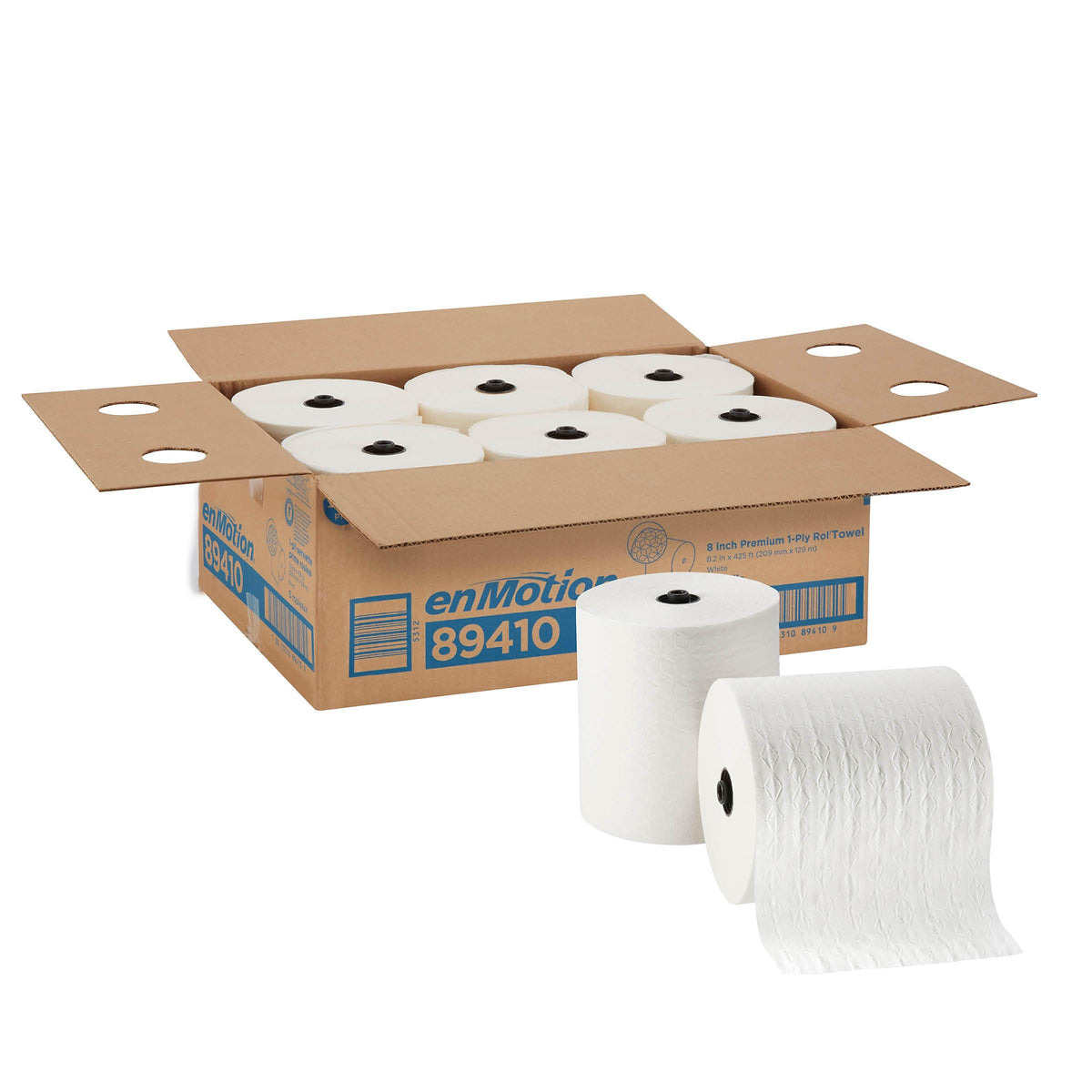 enmotion Premium Recycled Hardwound Paper Towels, 1-ply, 425 ft./Roll, 6 Rolls/Carton