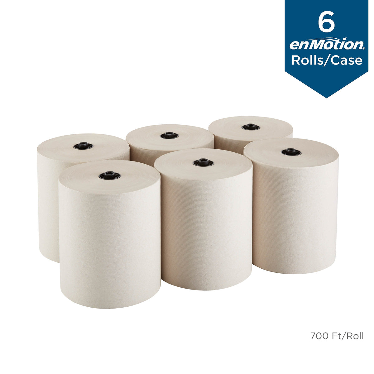 enmotion Recycled Hardwound Paper Towels, 1-ply, 700 ft./Roll, 6 Rolls/Carton