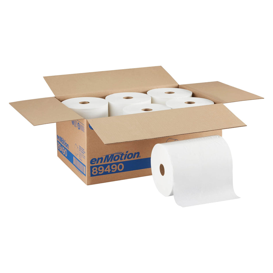 enmotion Recycled Hardwound Paper Towels, 1-ply, 800 ft./Roll, 6 Rolls/Carton