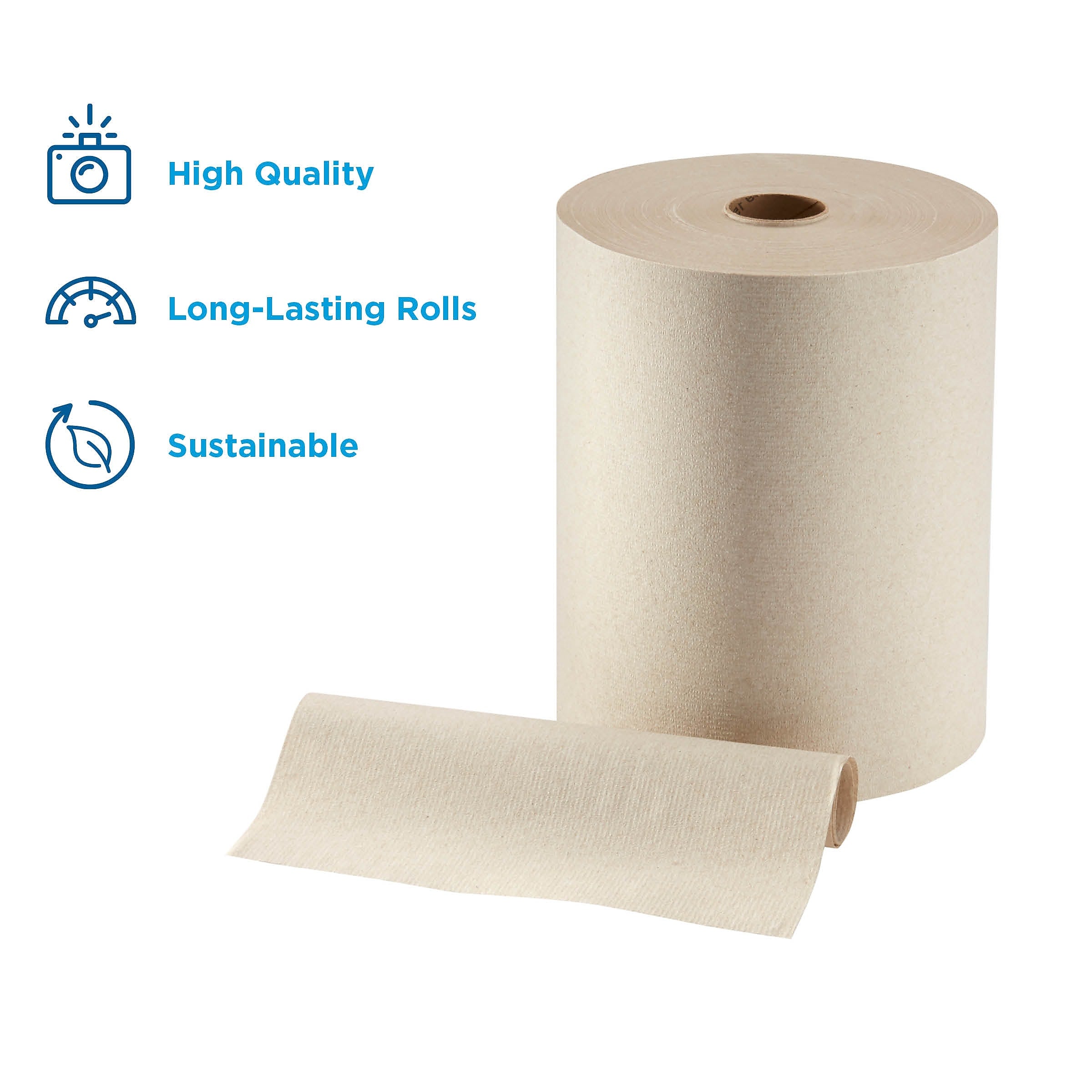 enmotion Recycled Recycled Hardwound Paper Towels, 1-ply, 800 ft./Roll, 6 Rolls/Carton