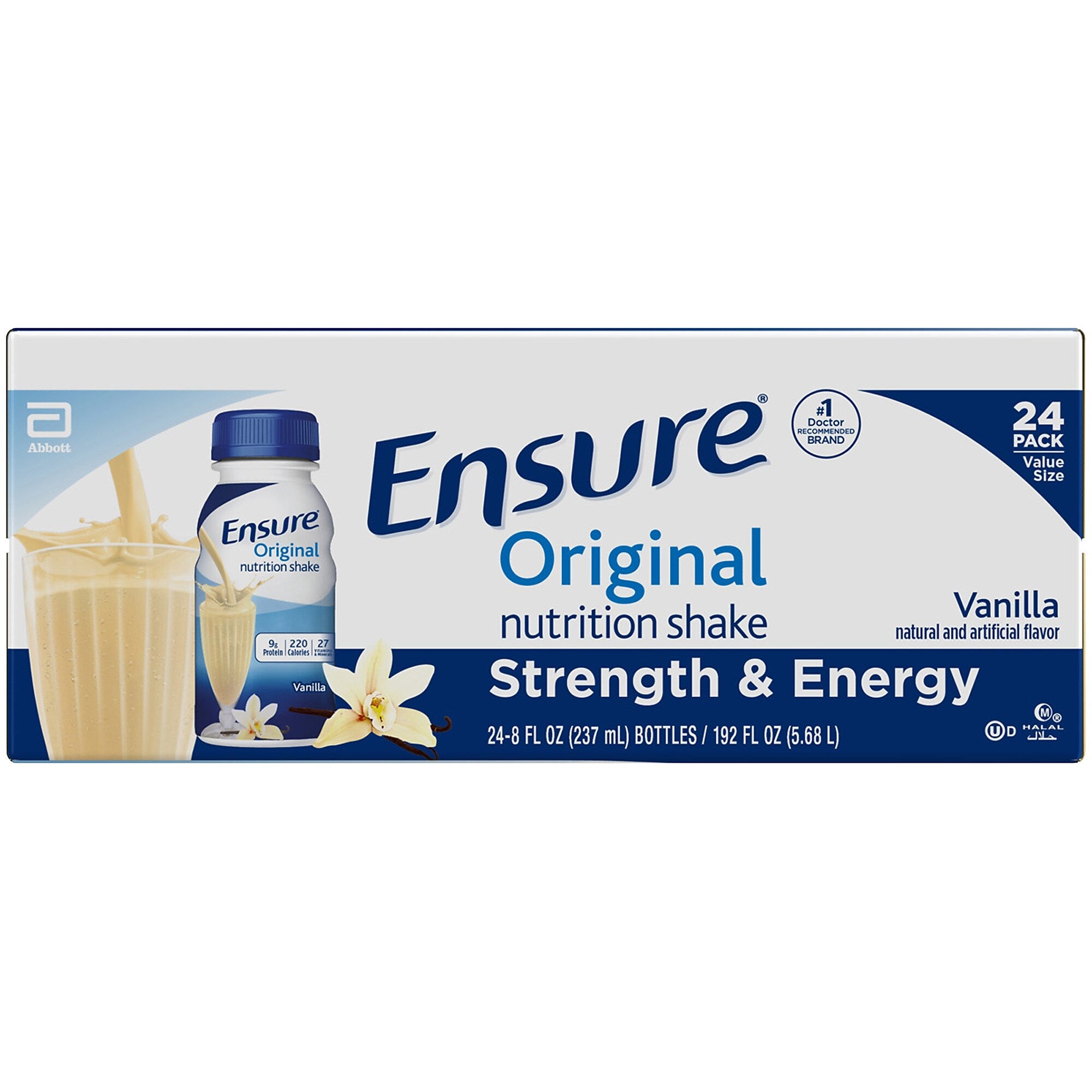 Ensure Original Meal Replacement Nutrition Shake, Vanilla, 8 oz., 24/Pack