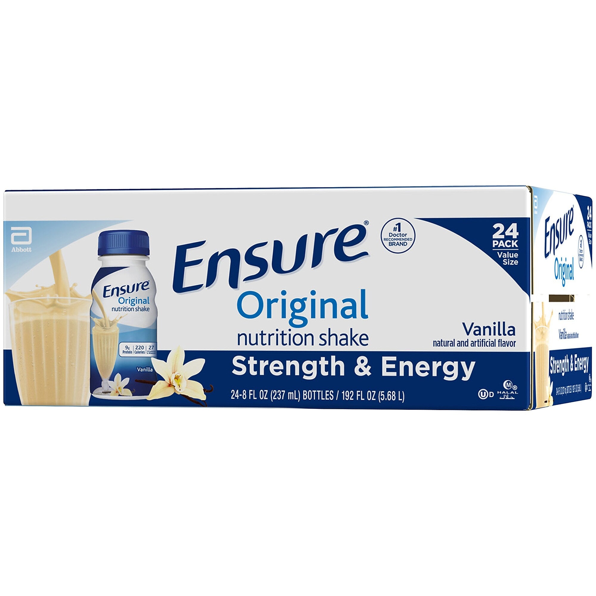 Ensure Original Meal Replacement Nutrition Shake, Vanilla, 8 oz., 24/Pack
