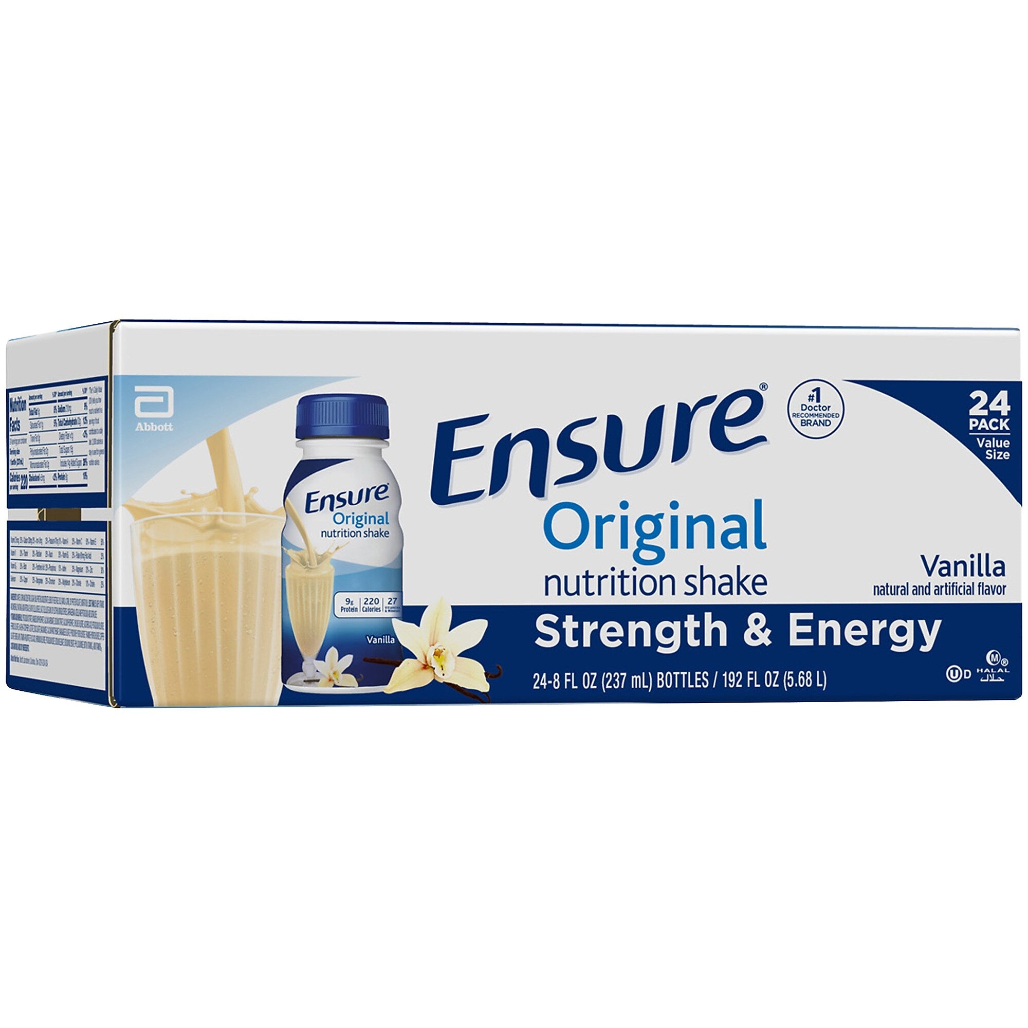 Ensure Original Meal Replacement Nutrition Shake, Vanilla, 8 oz., 24/Pack