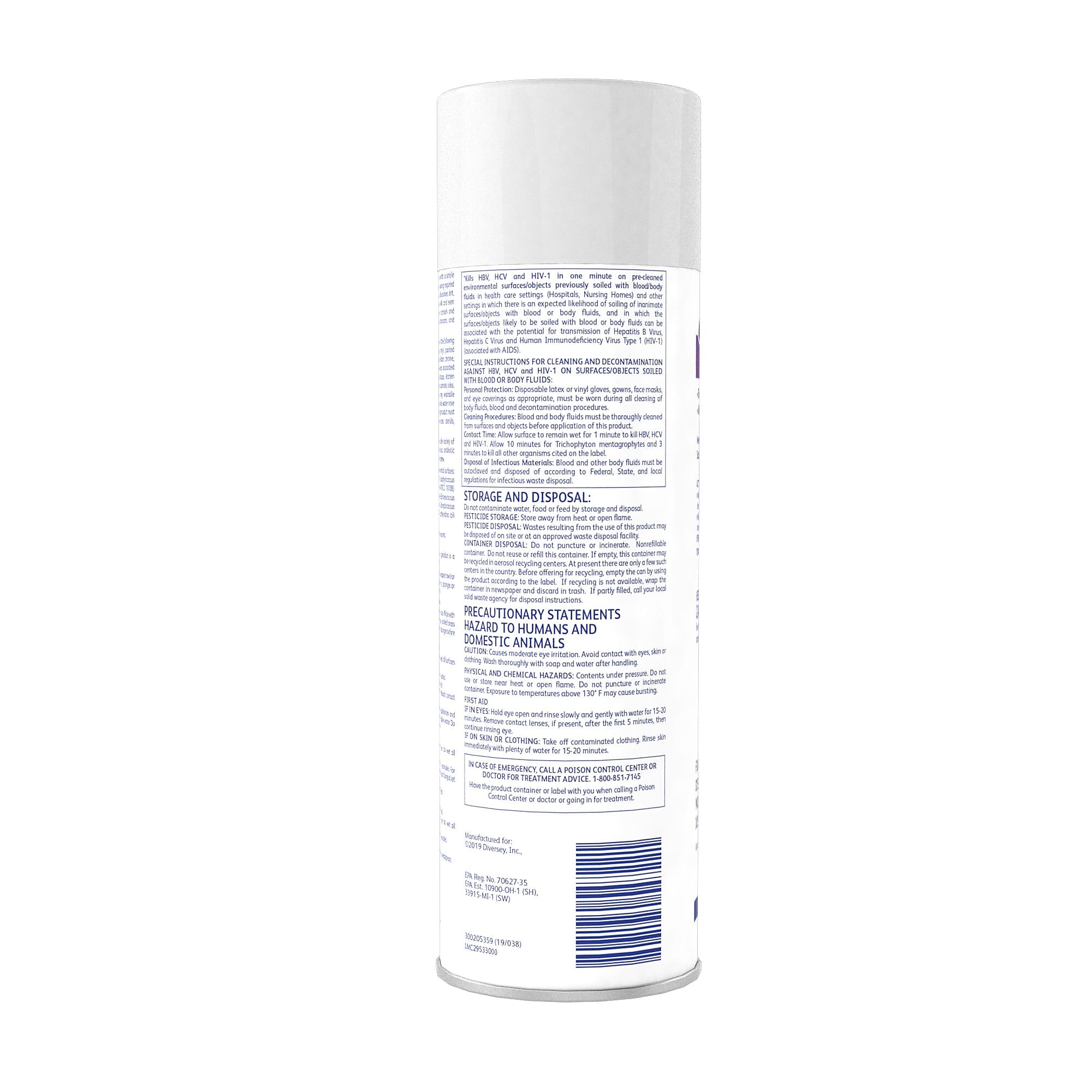 Envy Foaming Disinfectant Cleaner, Lemon Scent, Aerosol, 19 Oz.