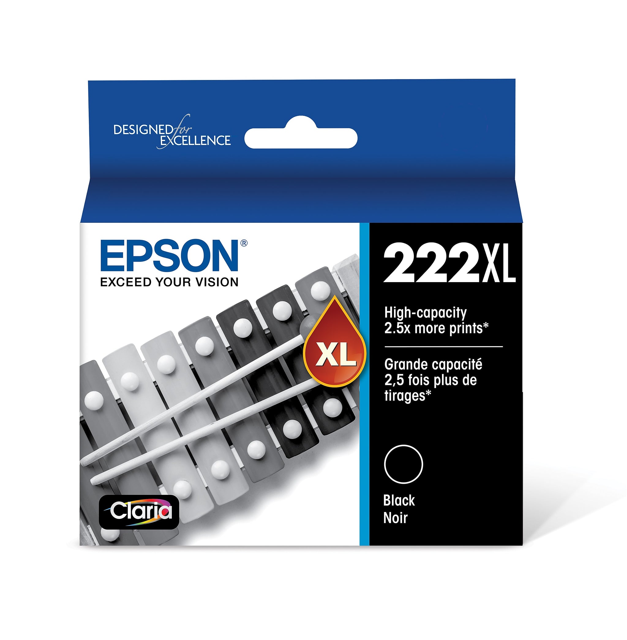 Epson 222XL Black High Yield Ink Cartridge