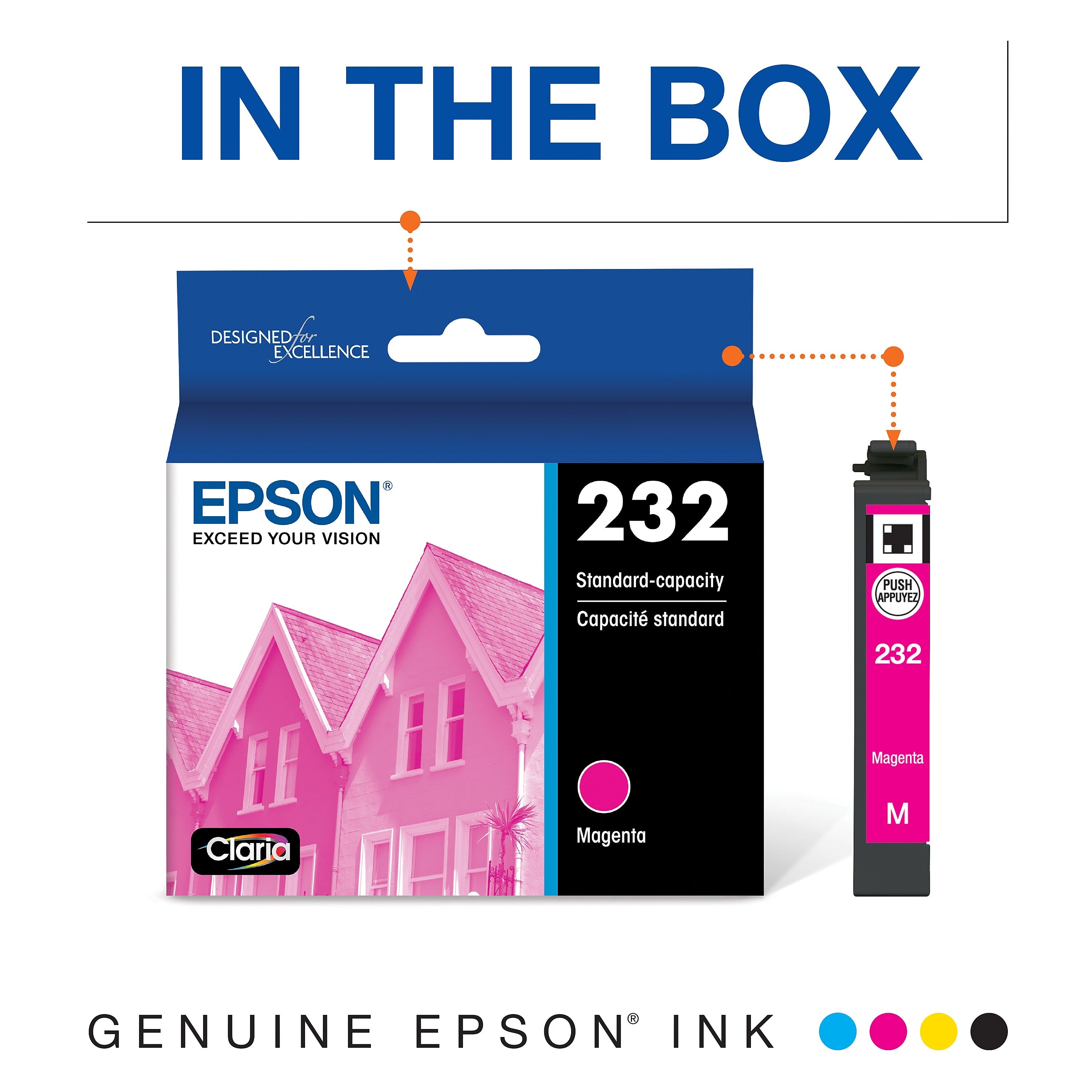 Epson 232 Magenta Standard Yield Ink Cartridge