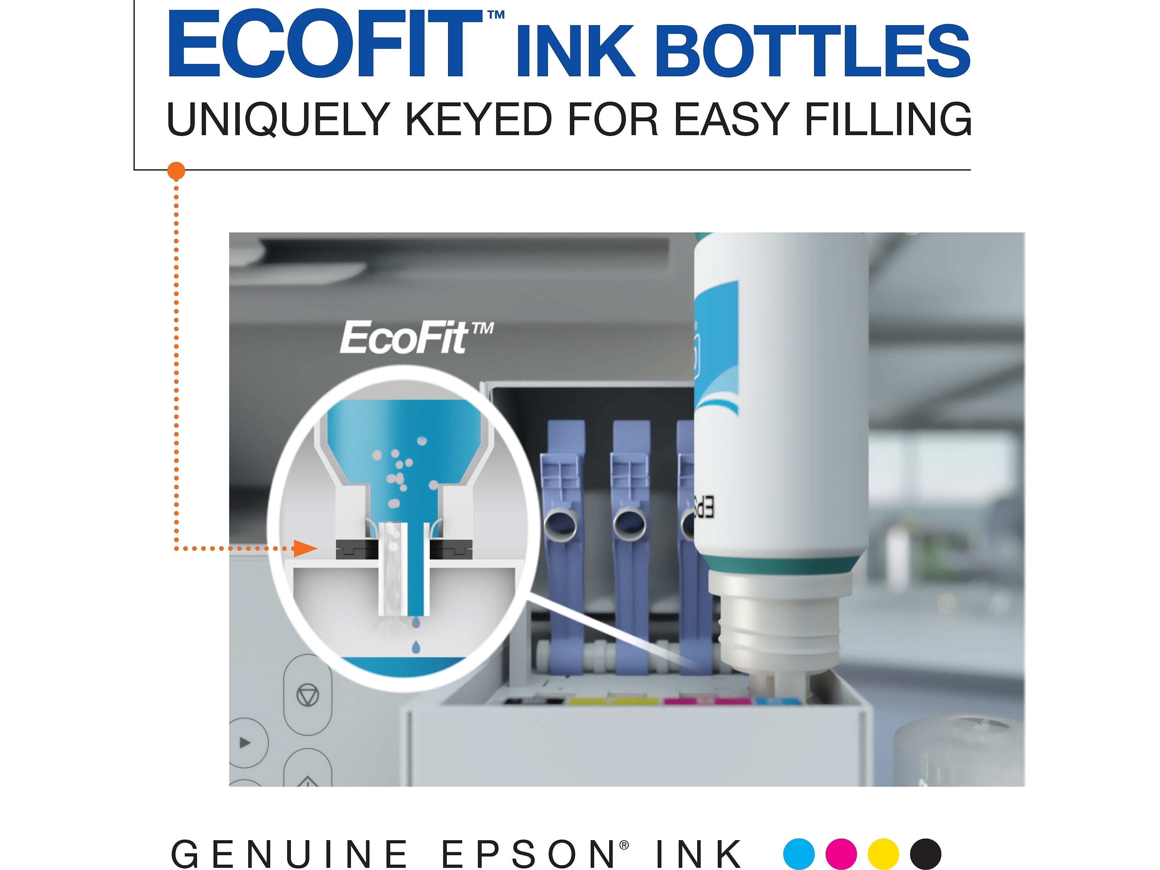 Epson 522 Black/Cyan/Magenta/Yellow Ultra High Yield Ink Cartridge Refill, 4/Pack