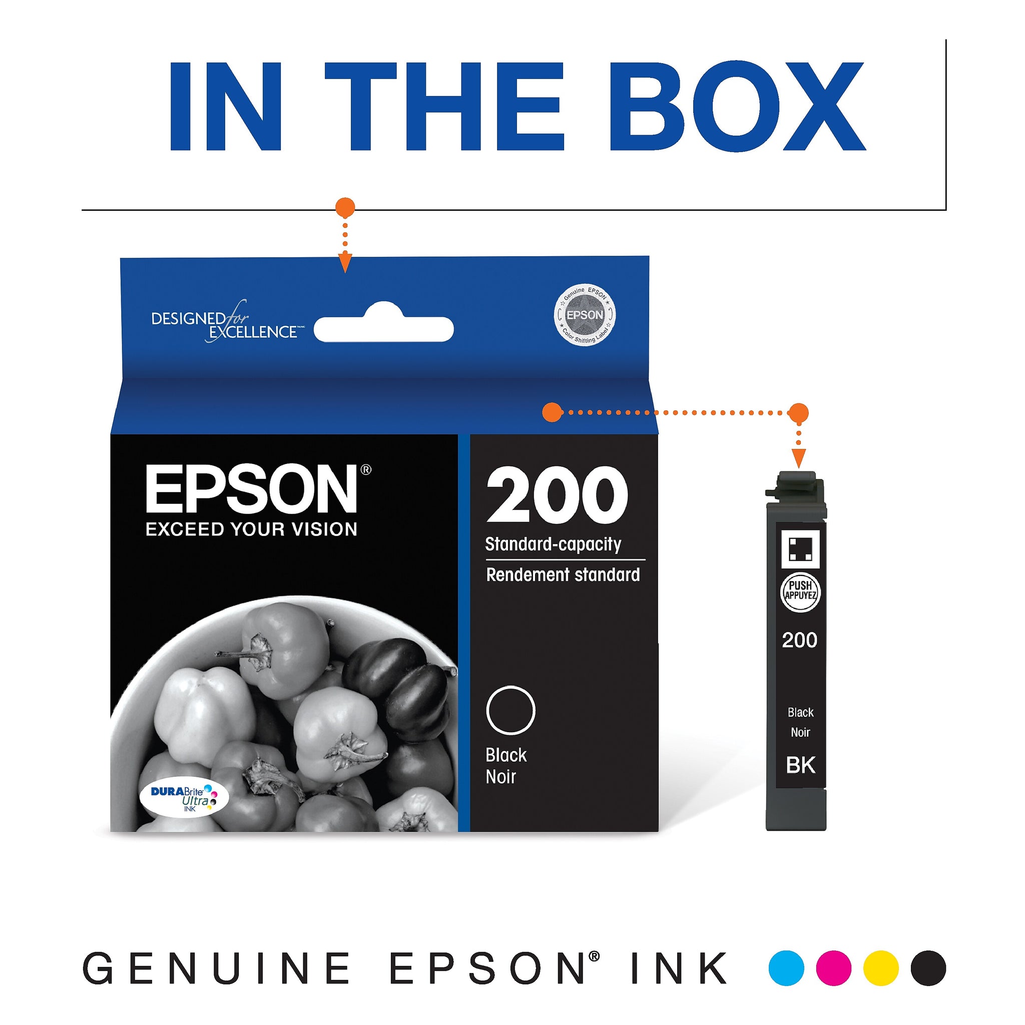 Epson T200 Black Standard Yield Ink Cartridge