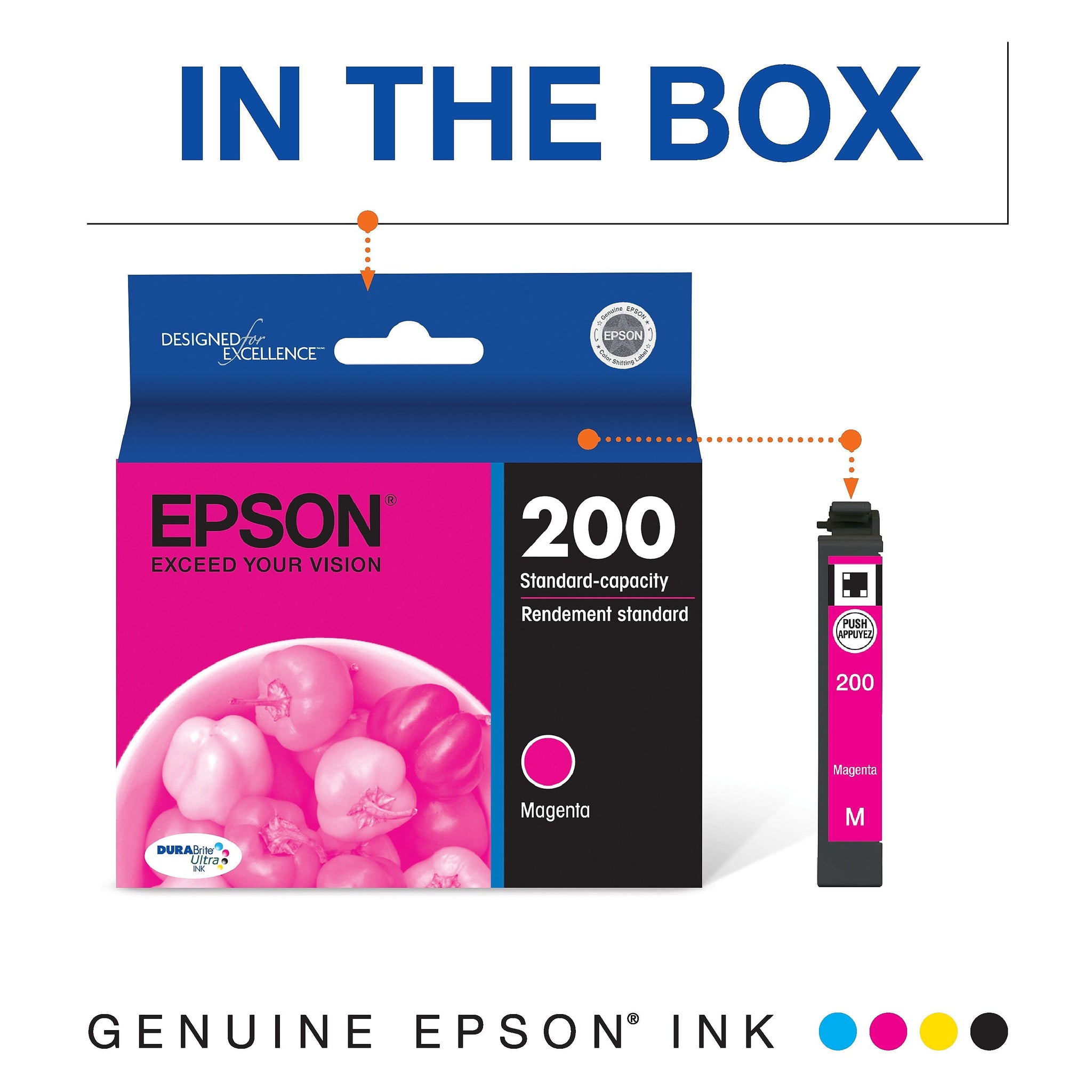 Epson T200 Magenta Standard Yield Ink Cartridge