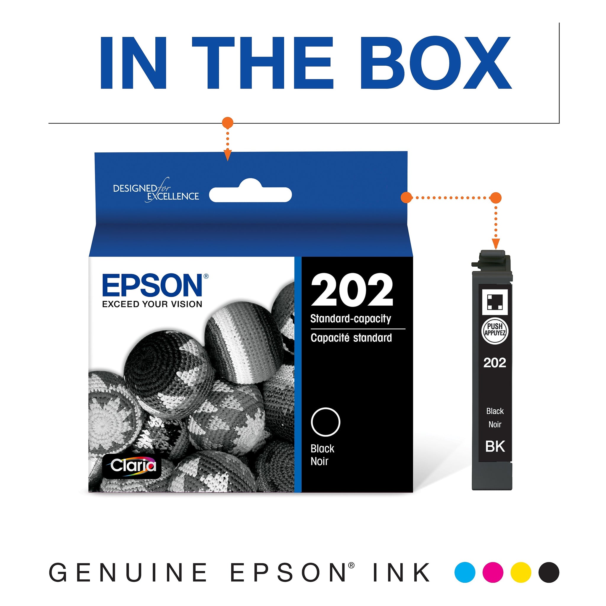 Epson T202 Black Standard Yield Ink Cartridge