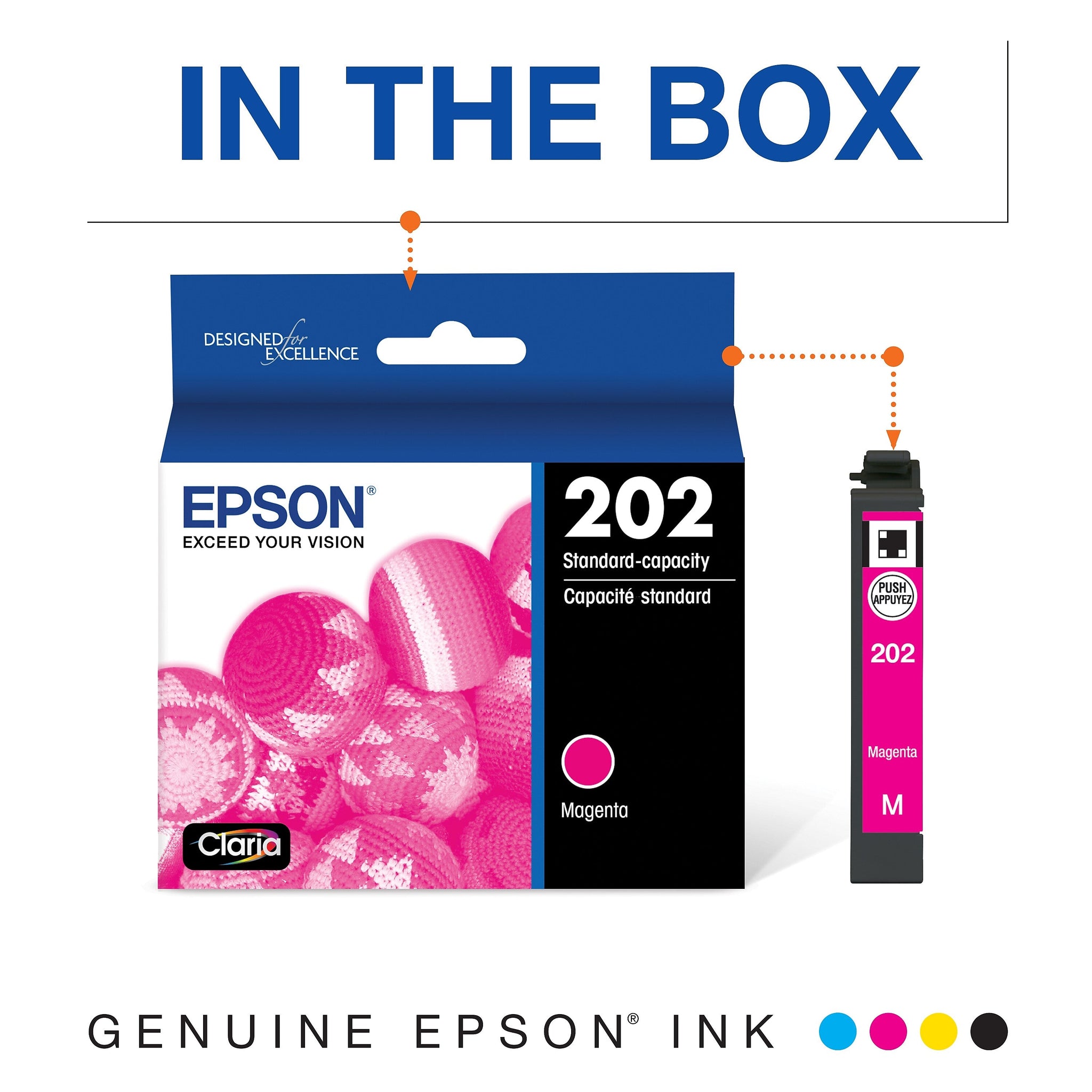 Epson T202 Magenta Standard Yield Ink Cartridge