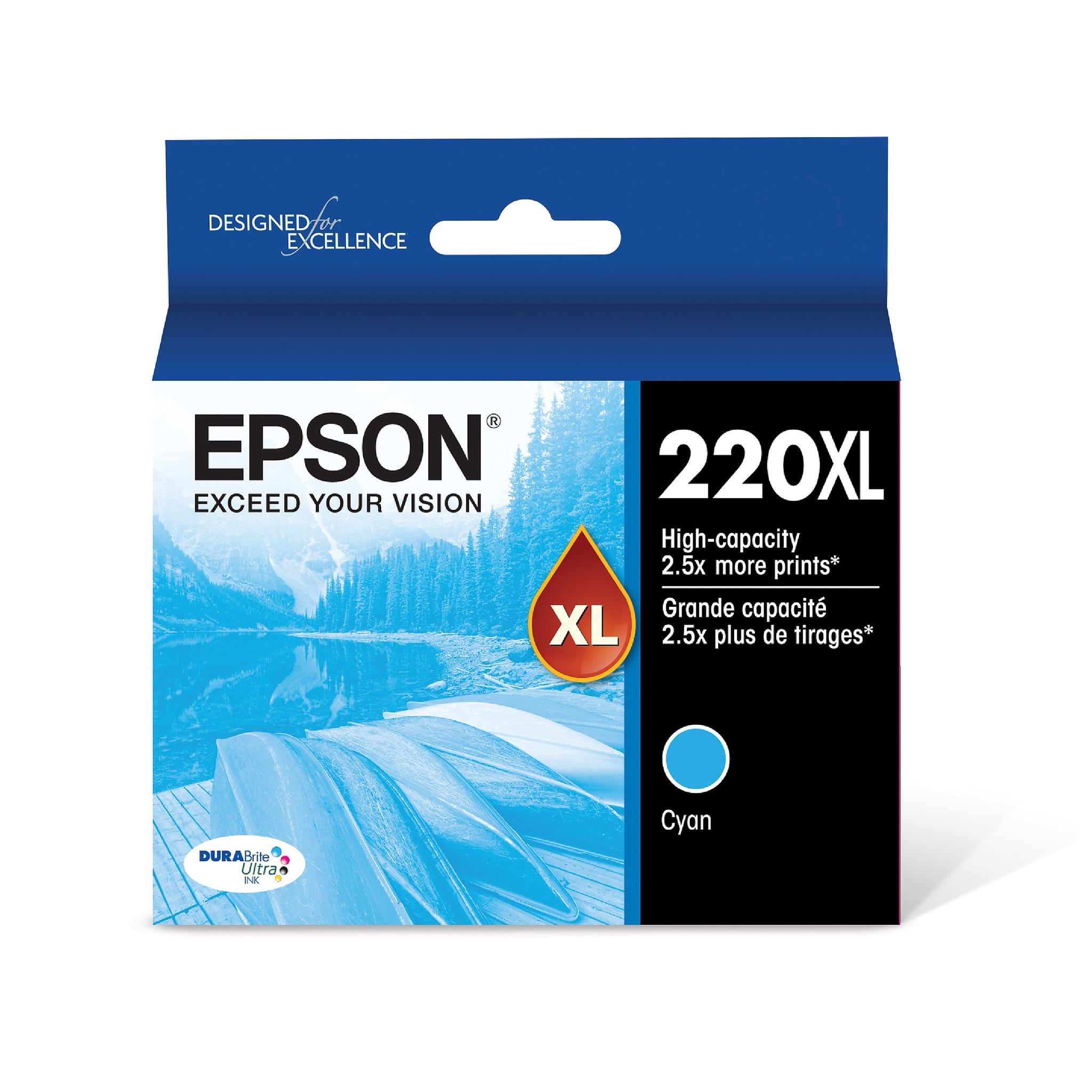 Epson T220XL Cyan High Yield Ink Cartridge