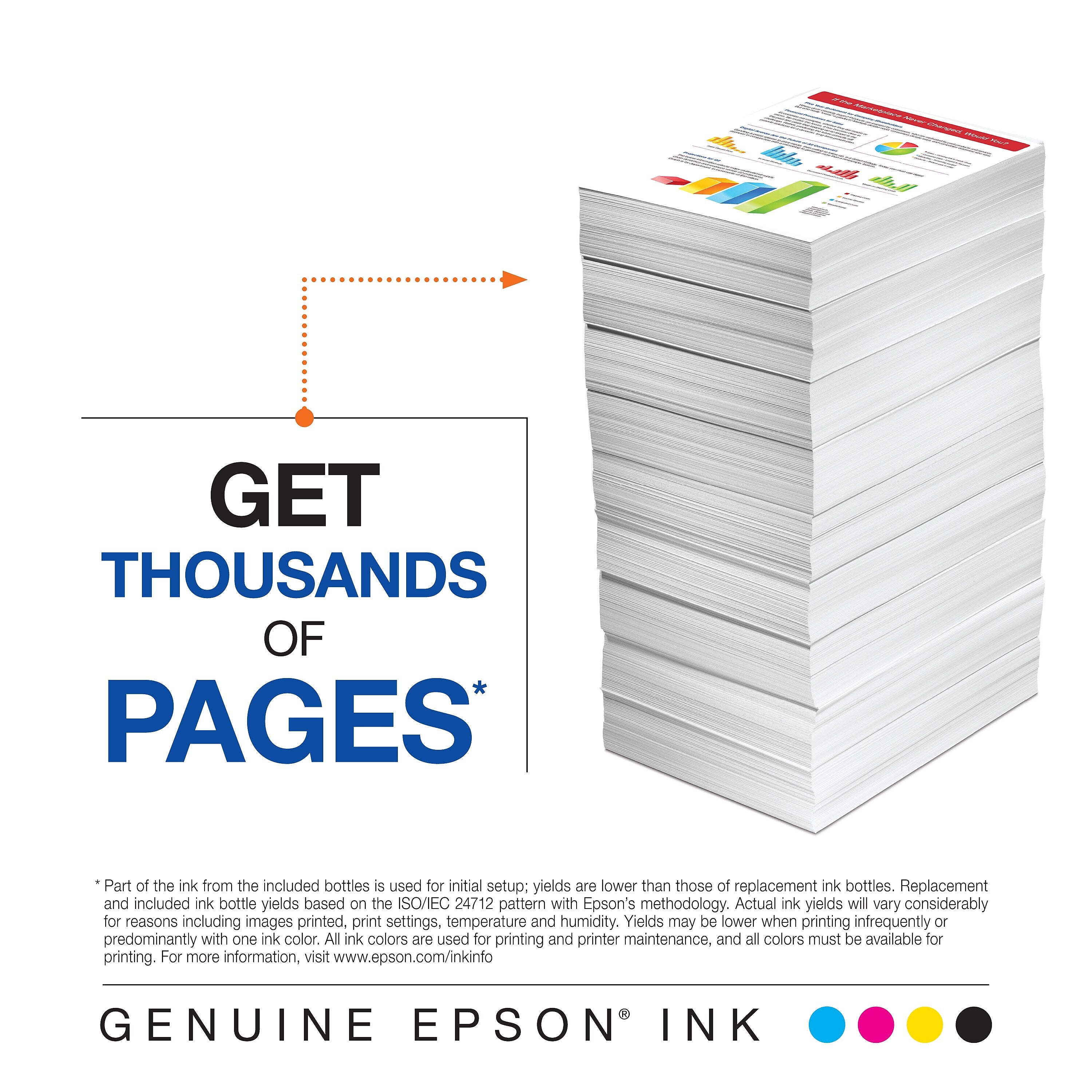 Epson T502 Cyan/Magenta/Yellow Standard Yield Ink Bottle, 3/Pack