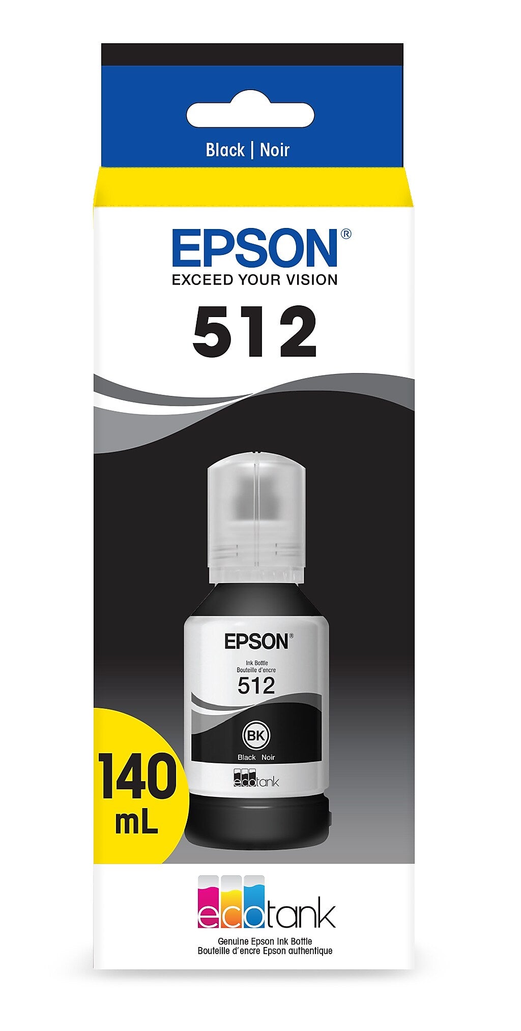 Epson T512 Black Standard Yield Ink Bottle
