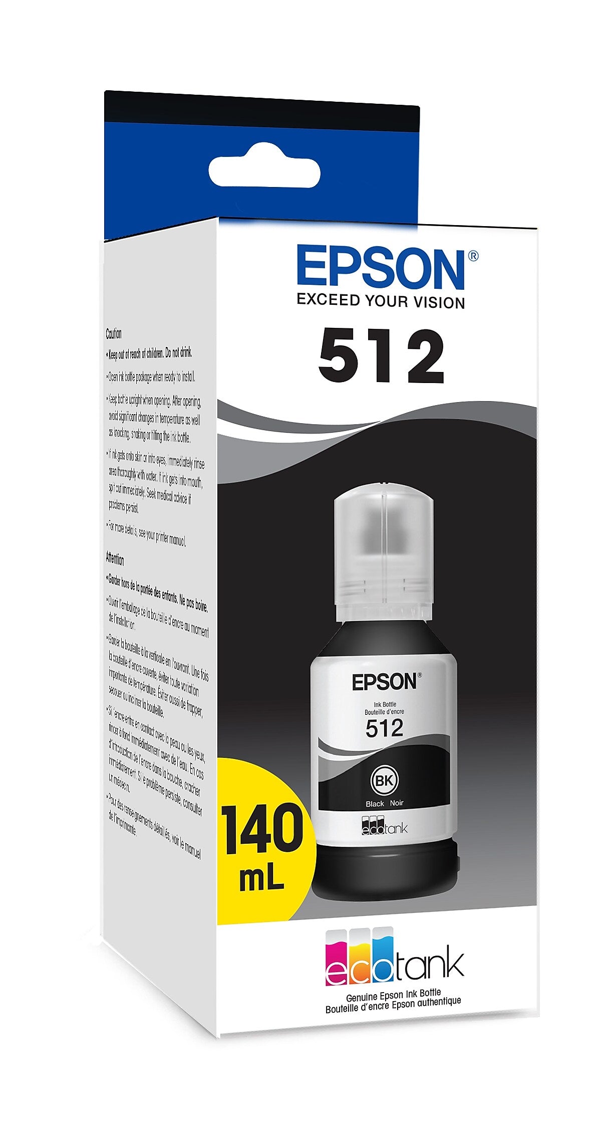 Epson T512 Black Standard Yield Ink Bottle