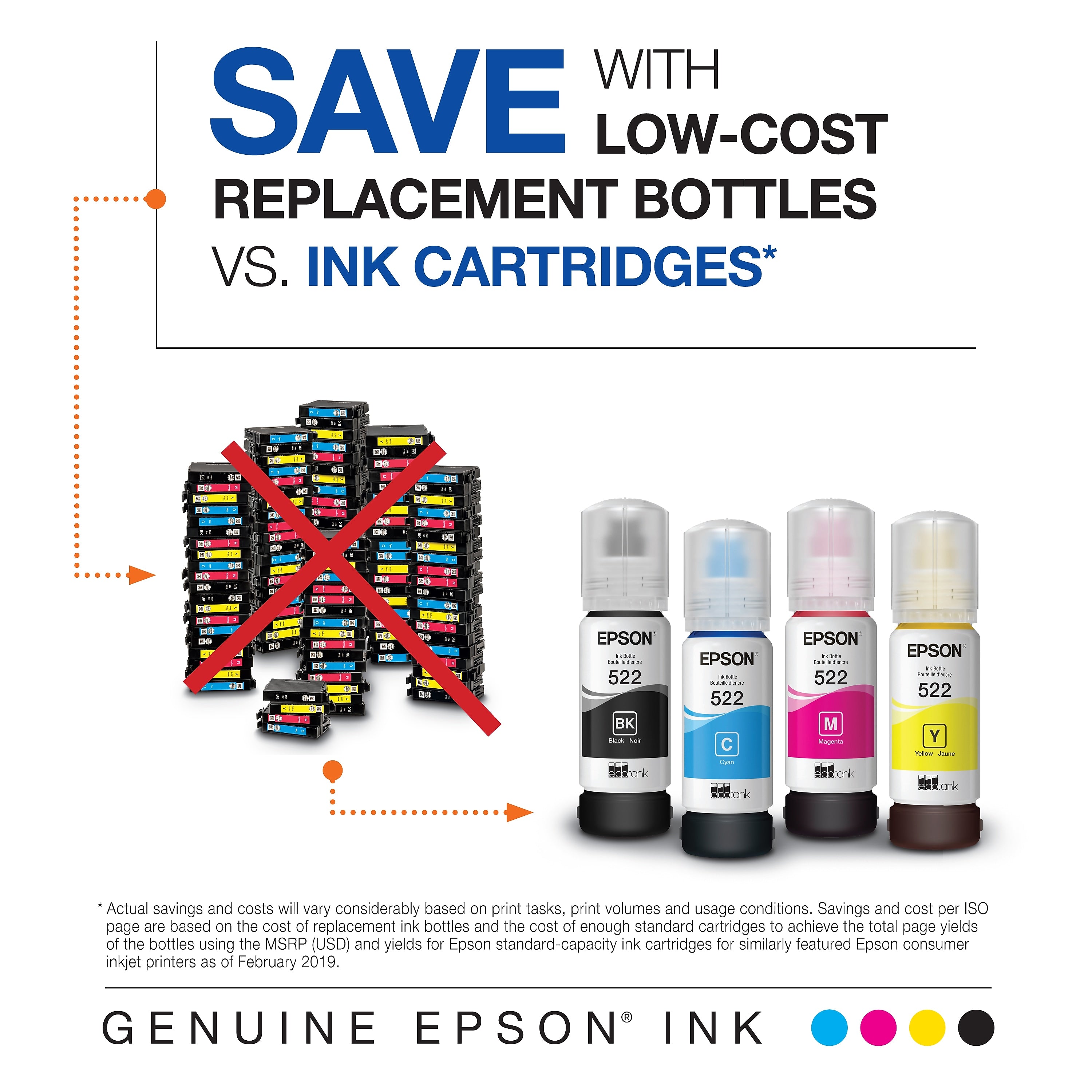 Epson T522 Black Ultra High Yield Ink Bottle