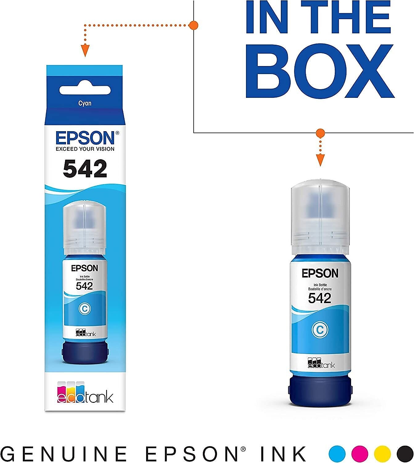 Epson T542 Cyan Ultra High Yield Ink Bottle