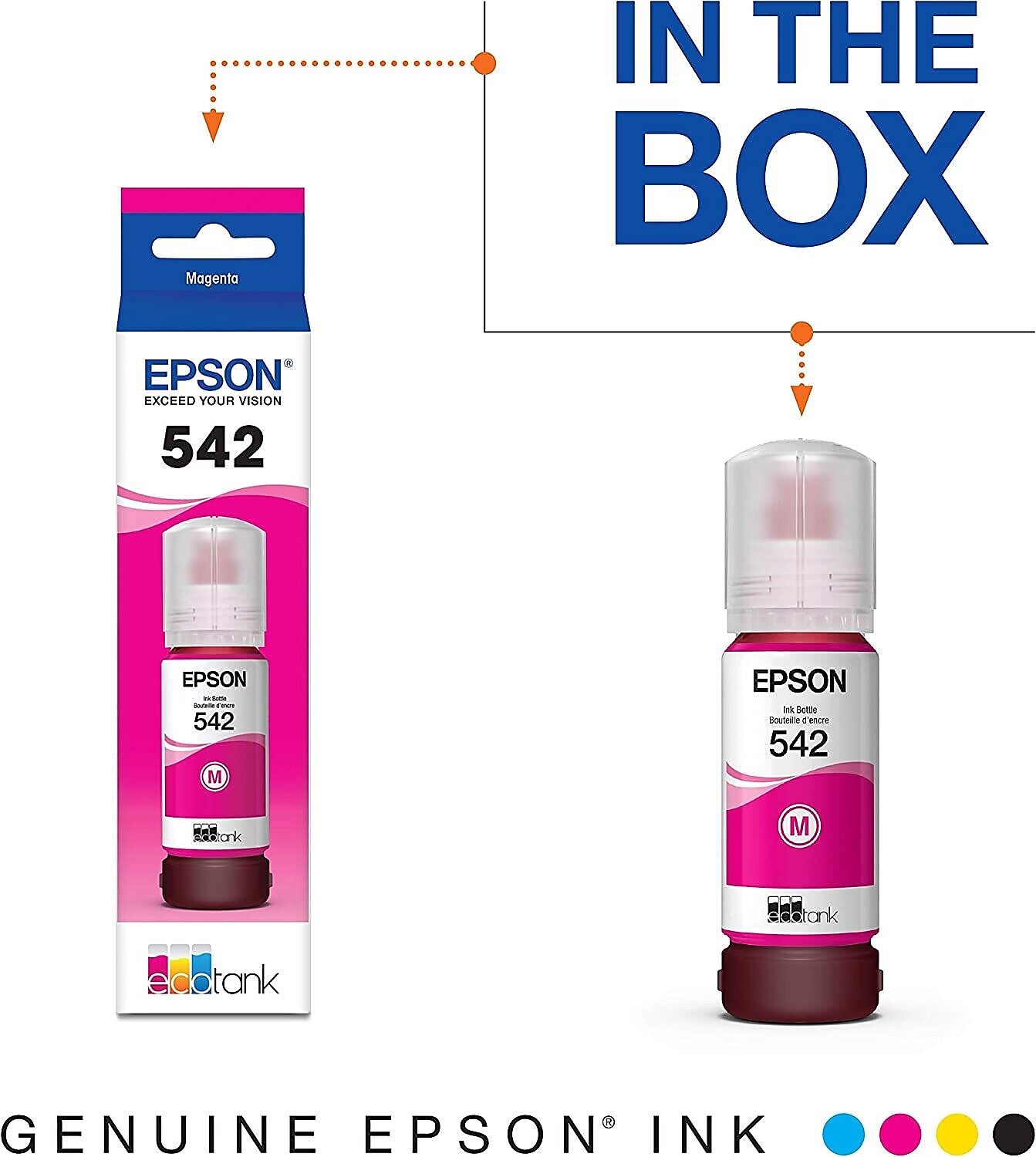 Epson T542 Magenta Ultra High Yield Ink Bottle