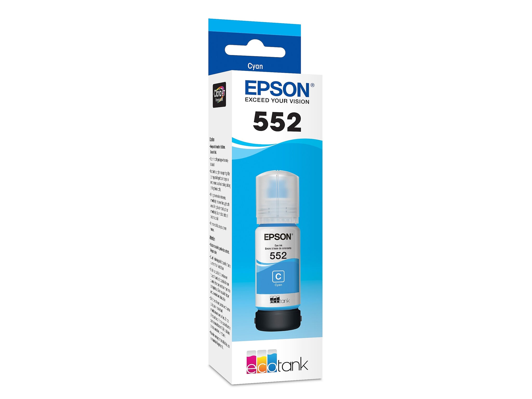 Epson T552 Cyan High Yield Ink Cartridge Refill