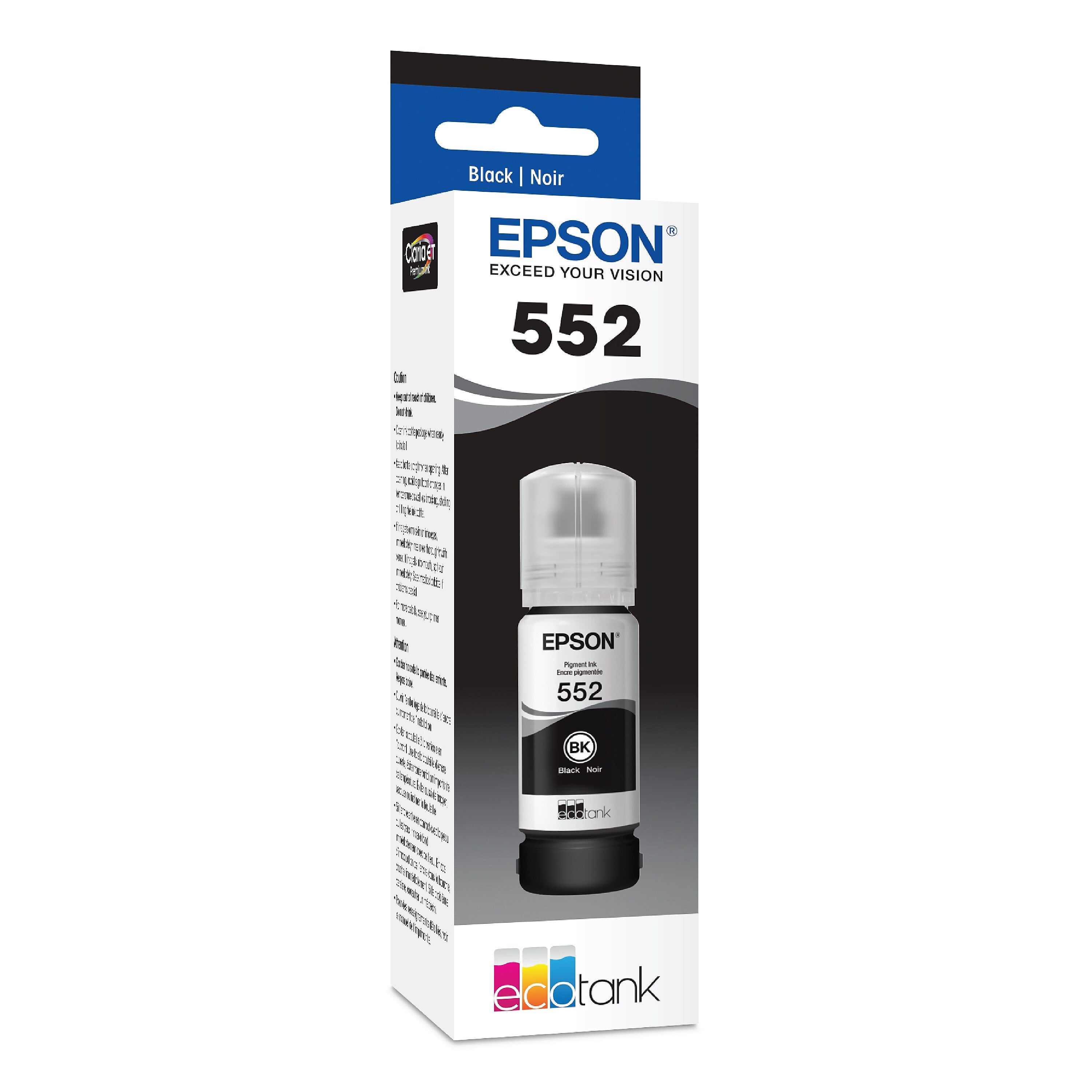 Epson T552 Pigment Black High Yield Ink Cartridge Refill