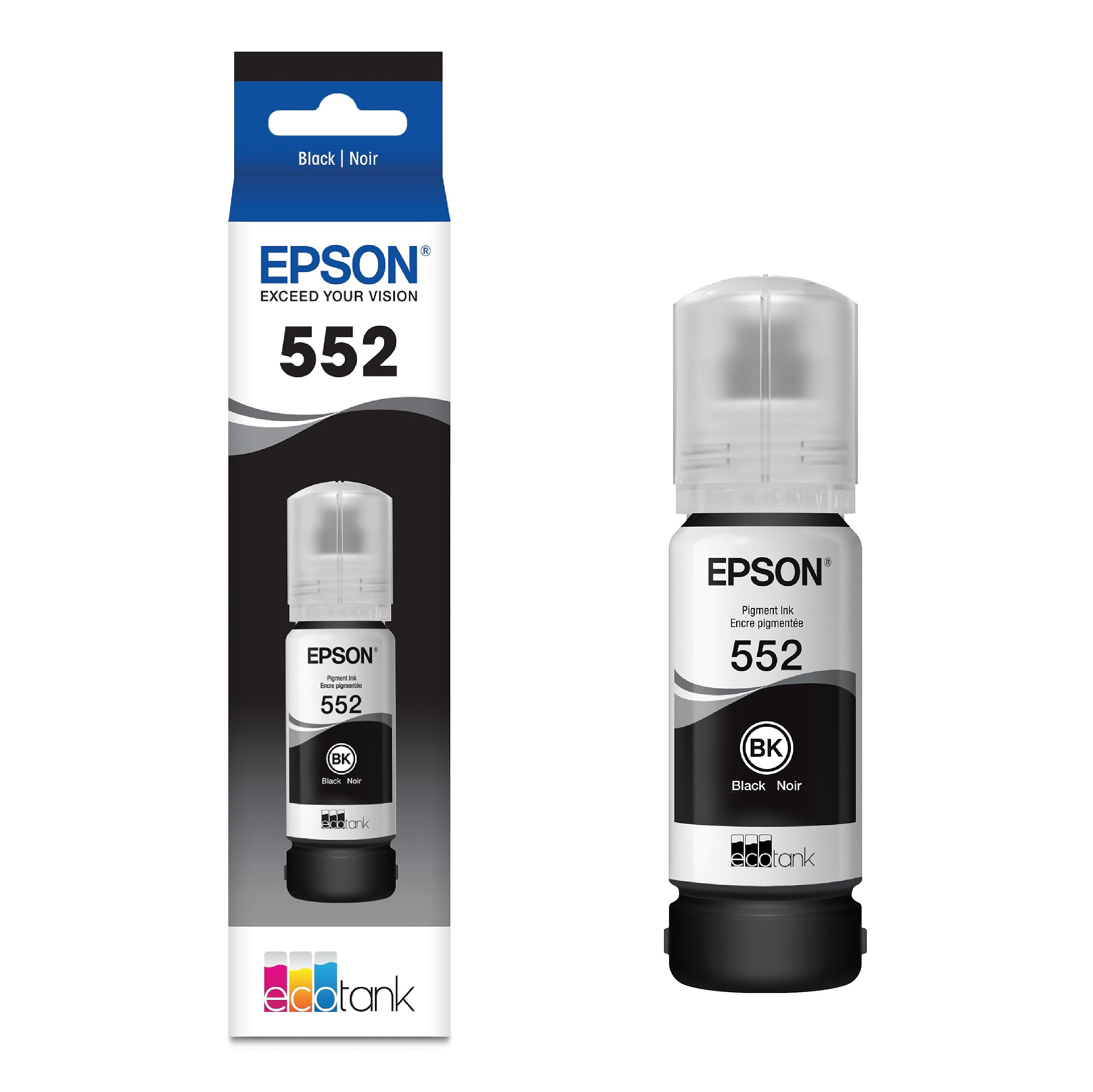 Epson T552 Pigment Black High Yield Ink Cartridge Refill