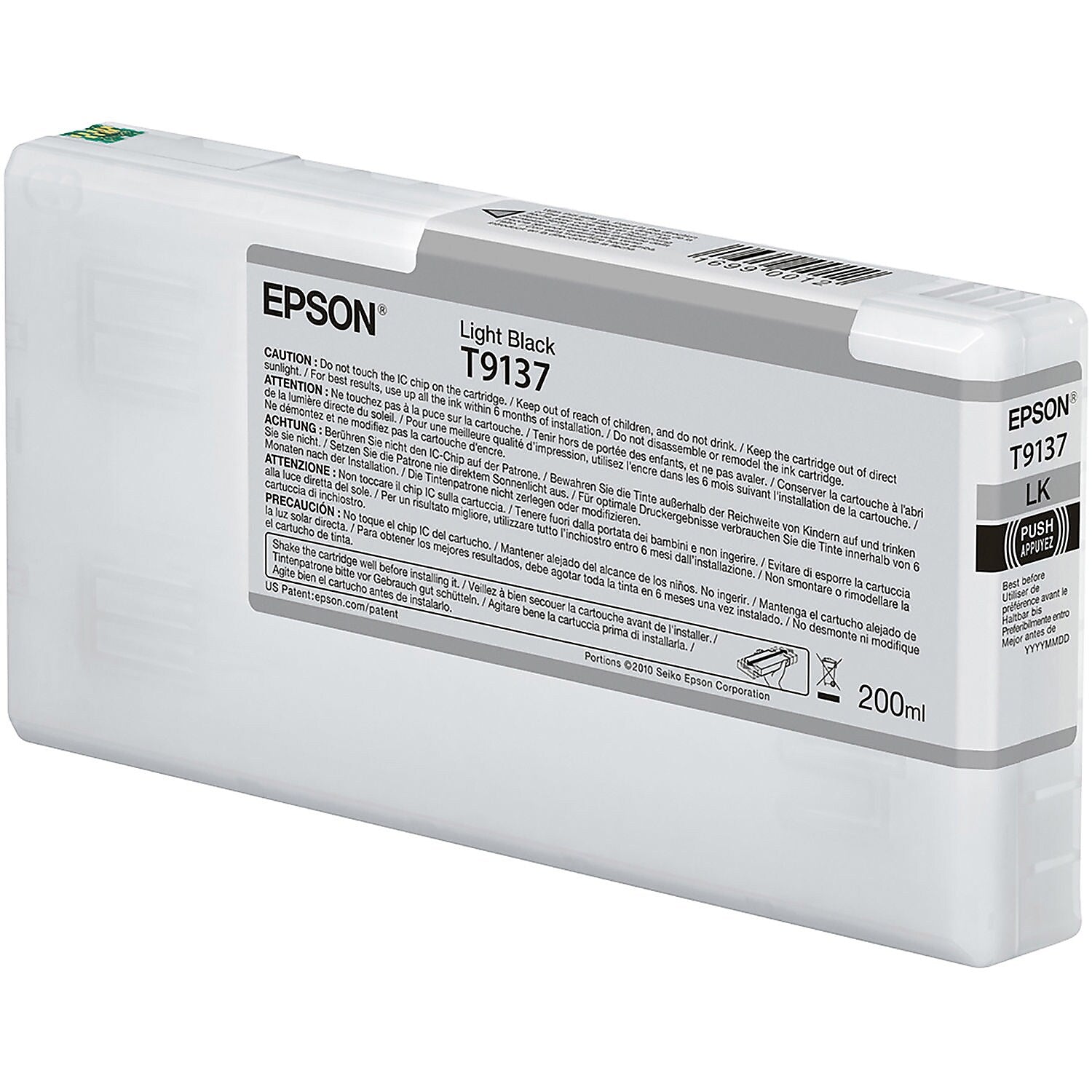 Epson T913 Light Black Standard Yield Ink Cartridge