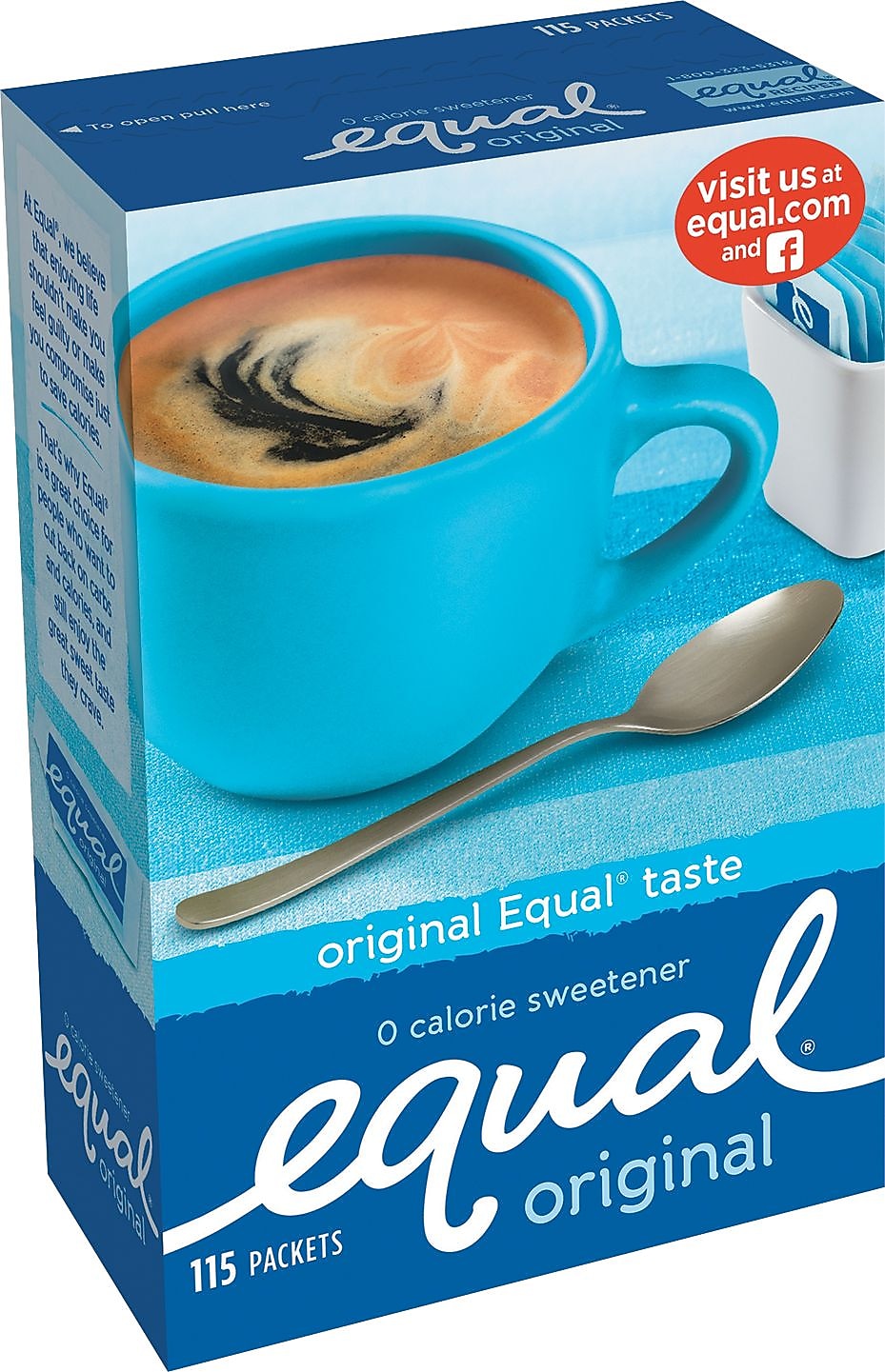 Equal Sweetener Packets, 1 G Packet, 115/Bx