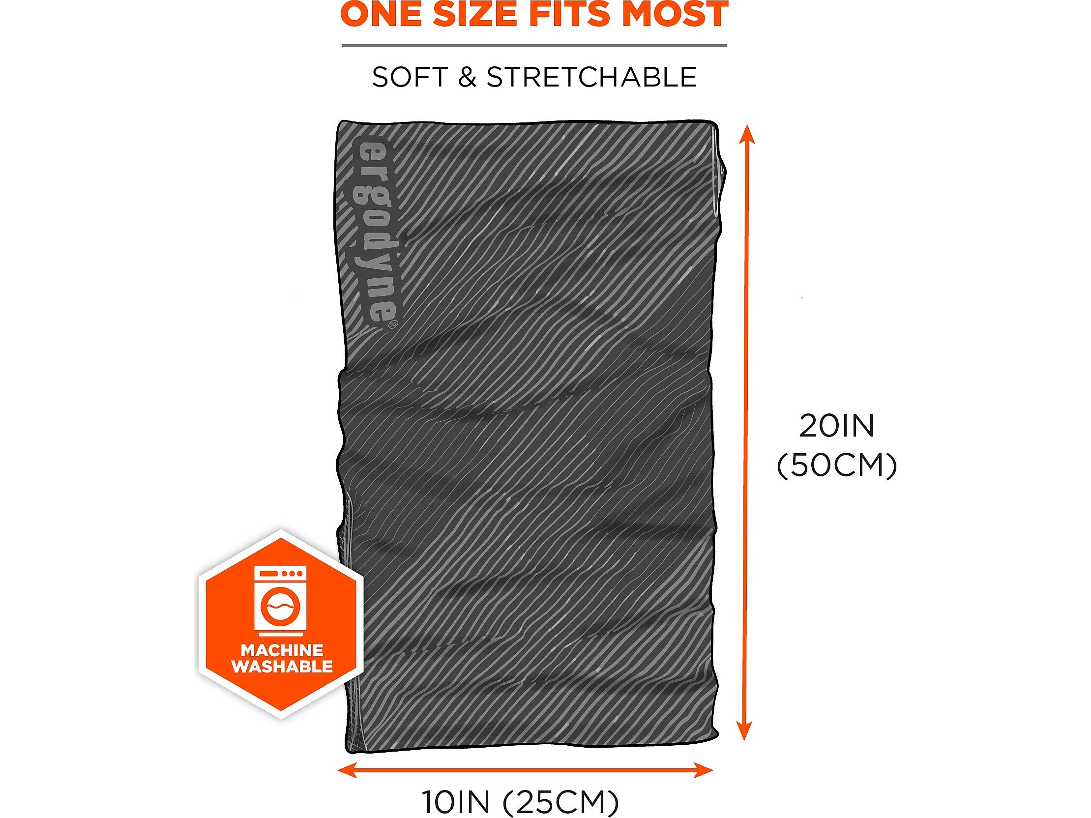 Ergodyne Chill-Its 6484 Neck Gaiter, Black, One Size