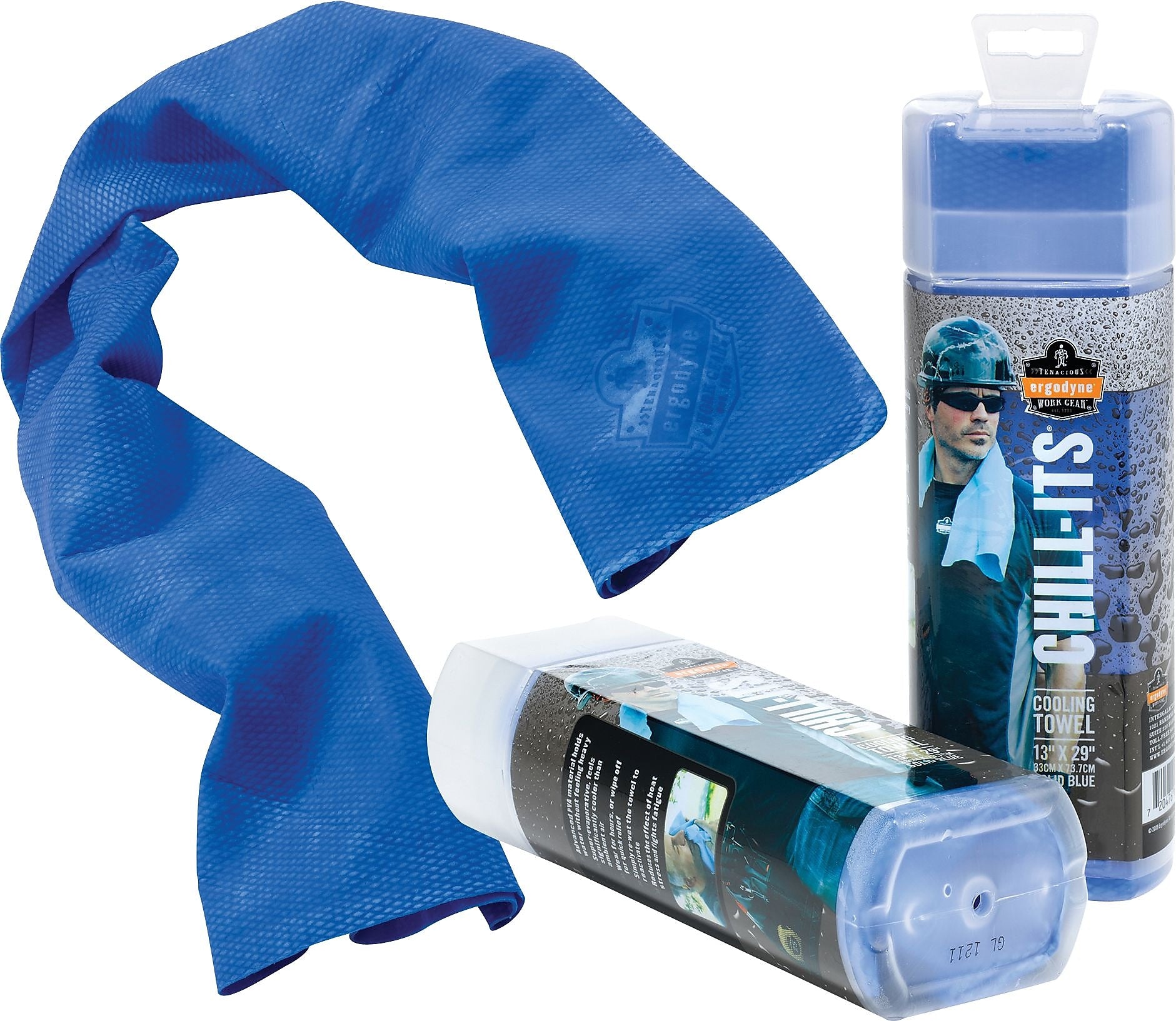 Ergodyne Chill-Its 6602 Cooling Towel, Blue, One Size