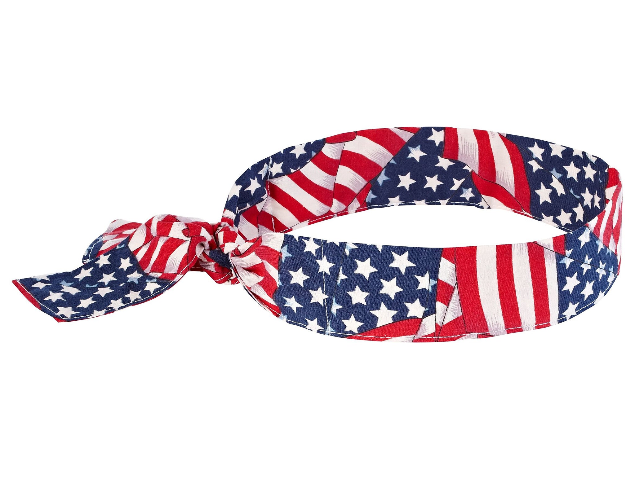 Ergodyne Chill-Its 6700 Evaporative Cooling Bandana, Blue and Red, One Size, 24/Carton