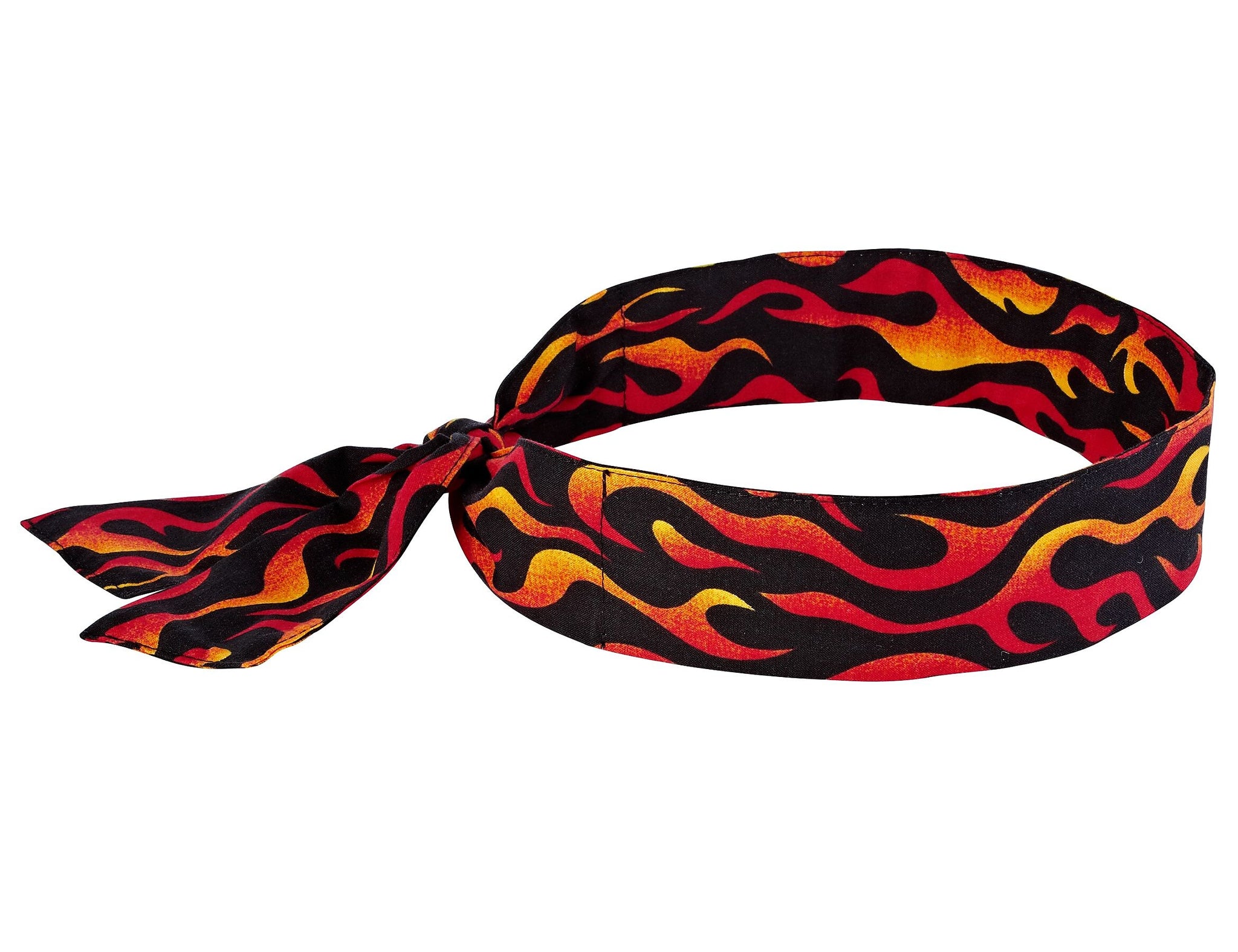 Ergodyne Chill-Its 6700 Evaporative Cooling Bandana, Red Flames, One Size, 24/Carton