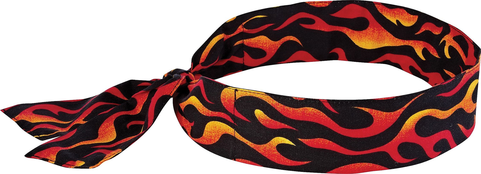 Ergodyne Chill-Its 6700 Evaporative Cooling Bandana, Red Flames, One Size, 24/Carton
