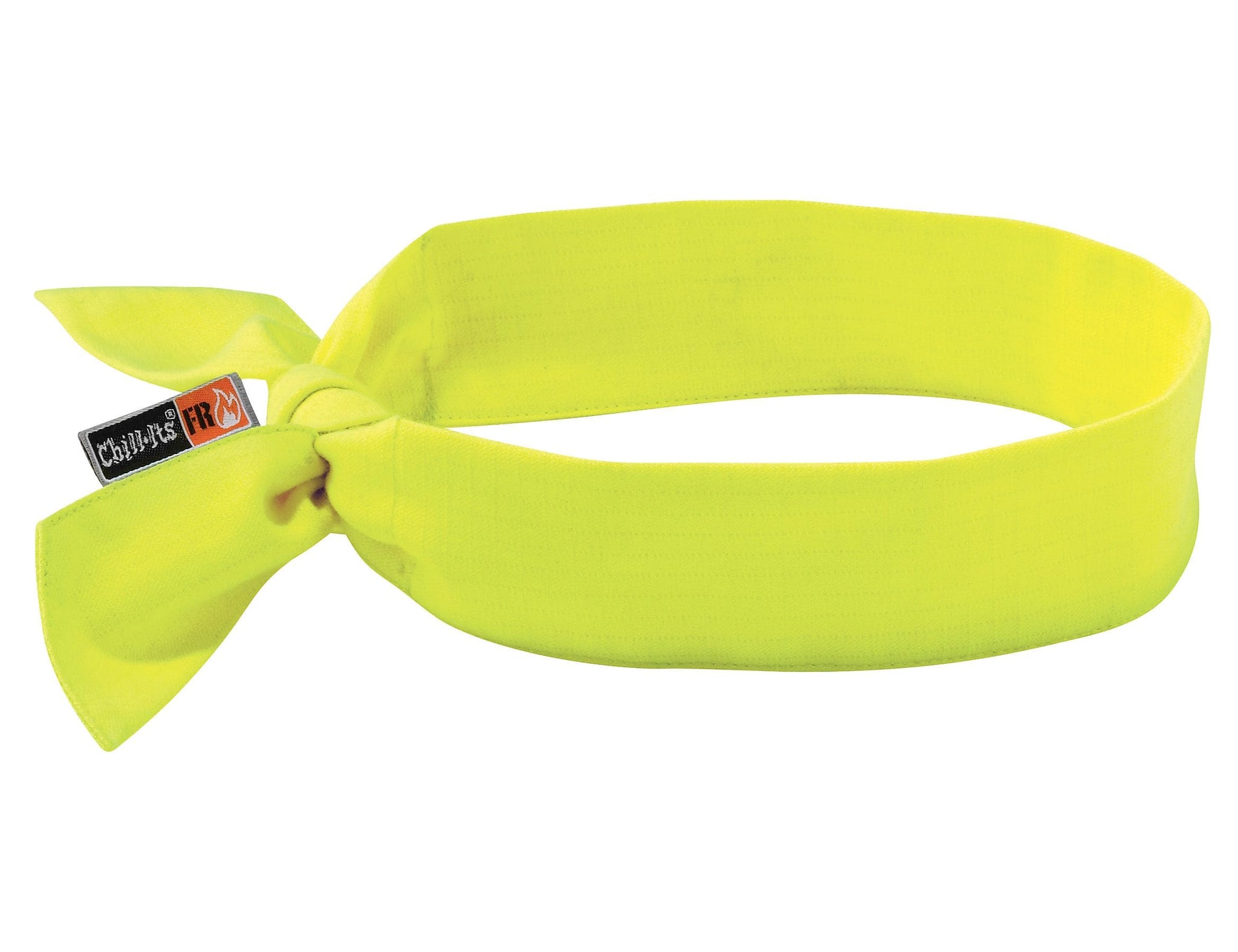 Ergodyne Chill-Its 6700 Evaporative Cooling High Visibility Bandana, Lime, One Size, 6/Carton