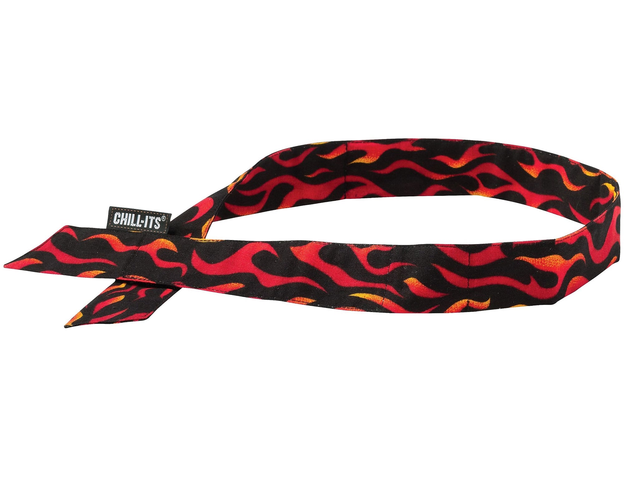Ergodyne Chill-Its 6705 Evaporative Cooling Bandana, Flames, One Size, 24/Carton