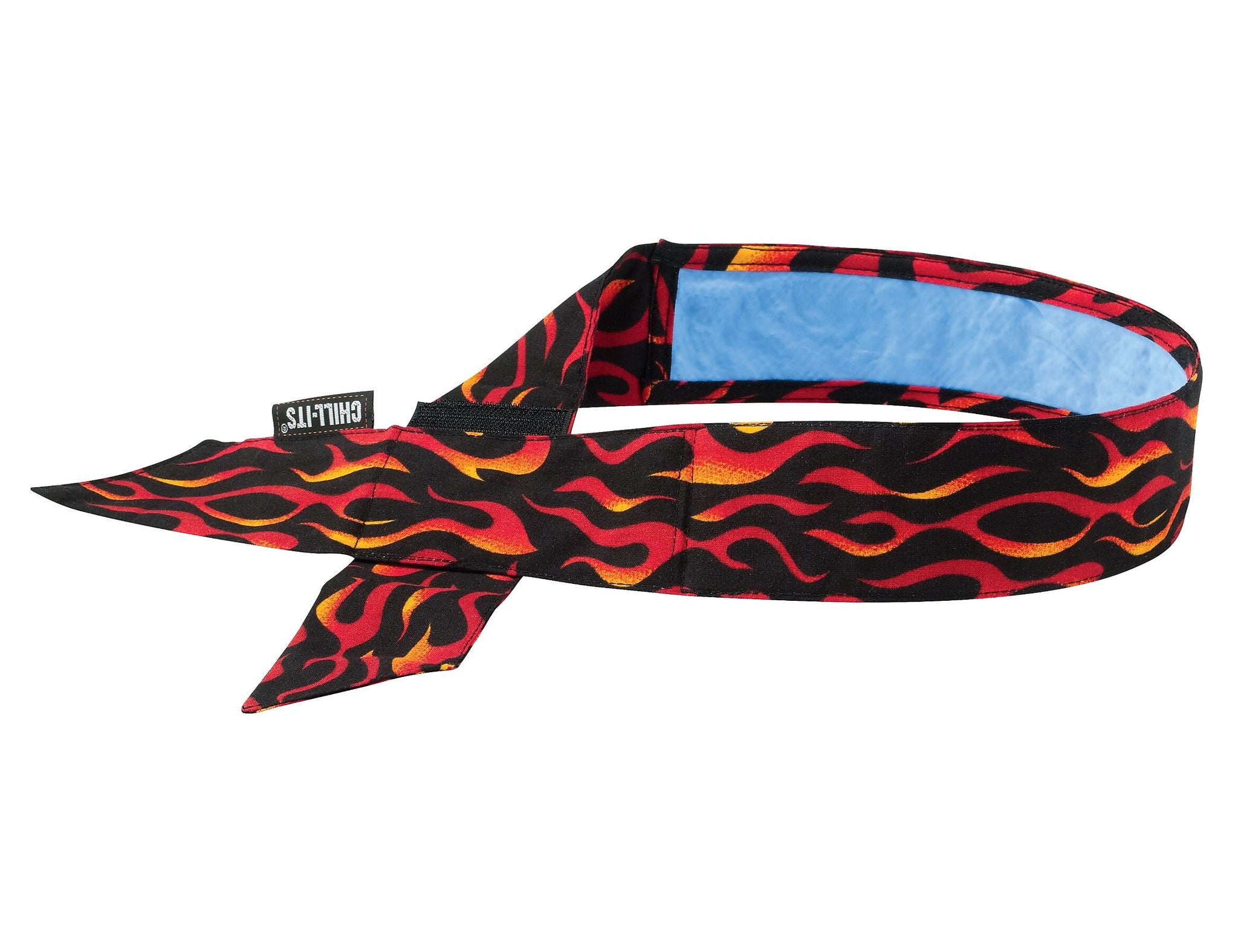 Ergodyne Chill-Its 6705 Evaporative Cooling Bandana, Flames, One Size, 6/Carton