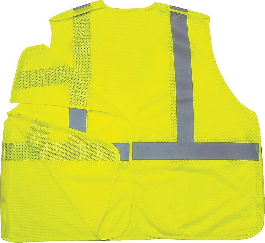 Ergodyne GloWear 8215BA Class 2 Economy Breakaway Vest, 4XL/5XL, Lime